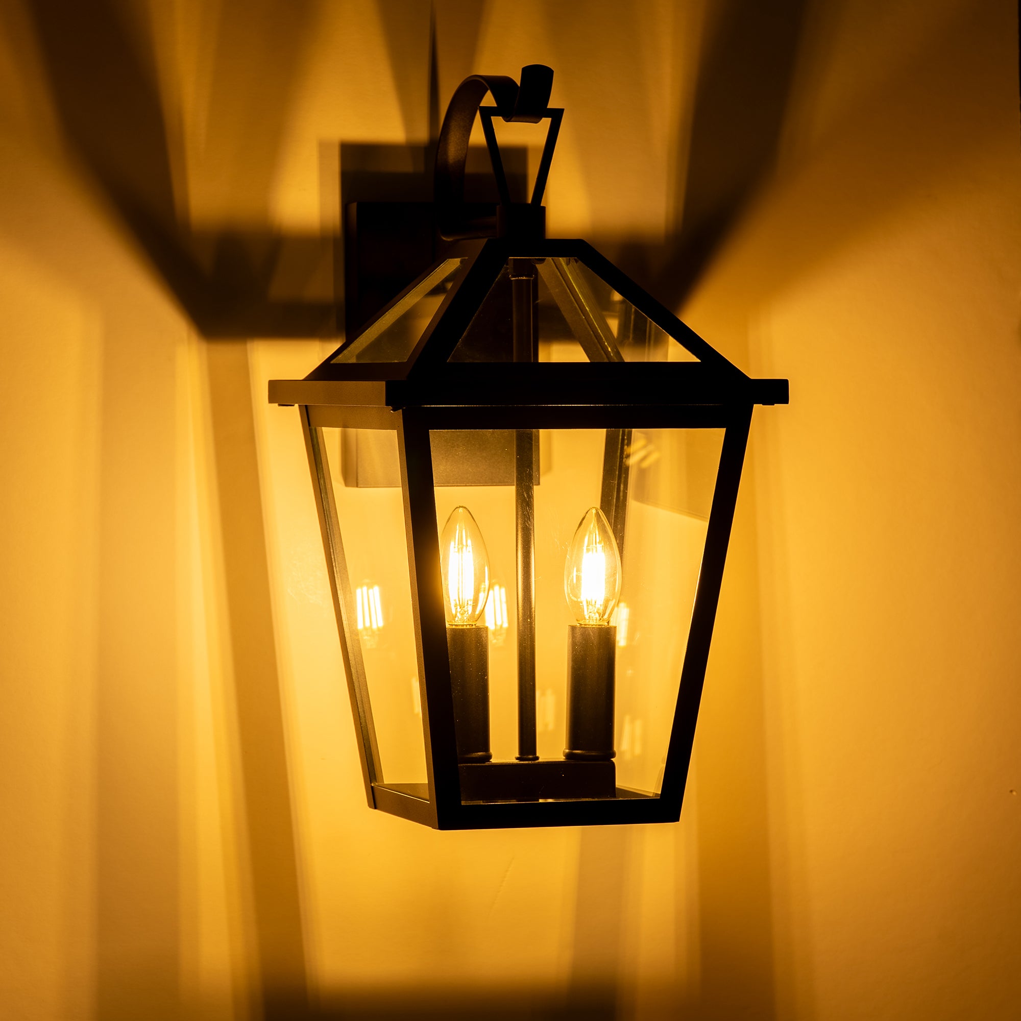 HV3538W-S-BLK - Karter Galvanised Iron Black Wall Light