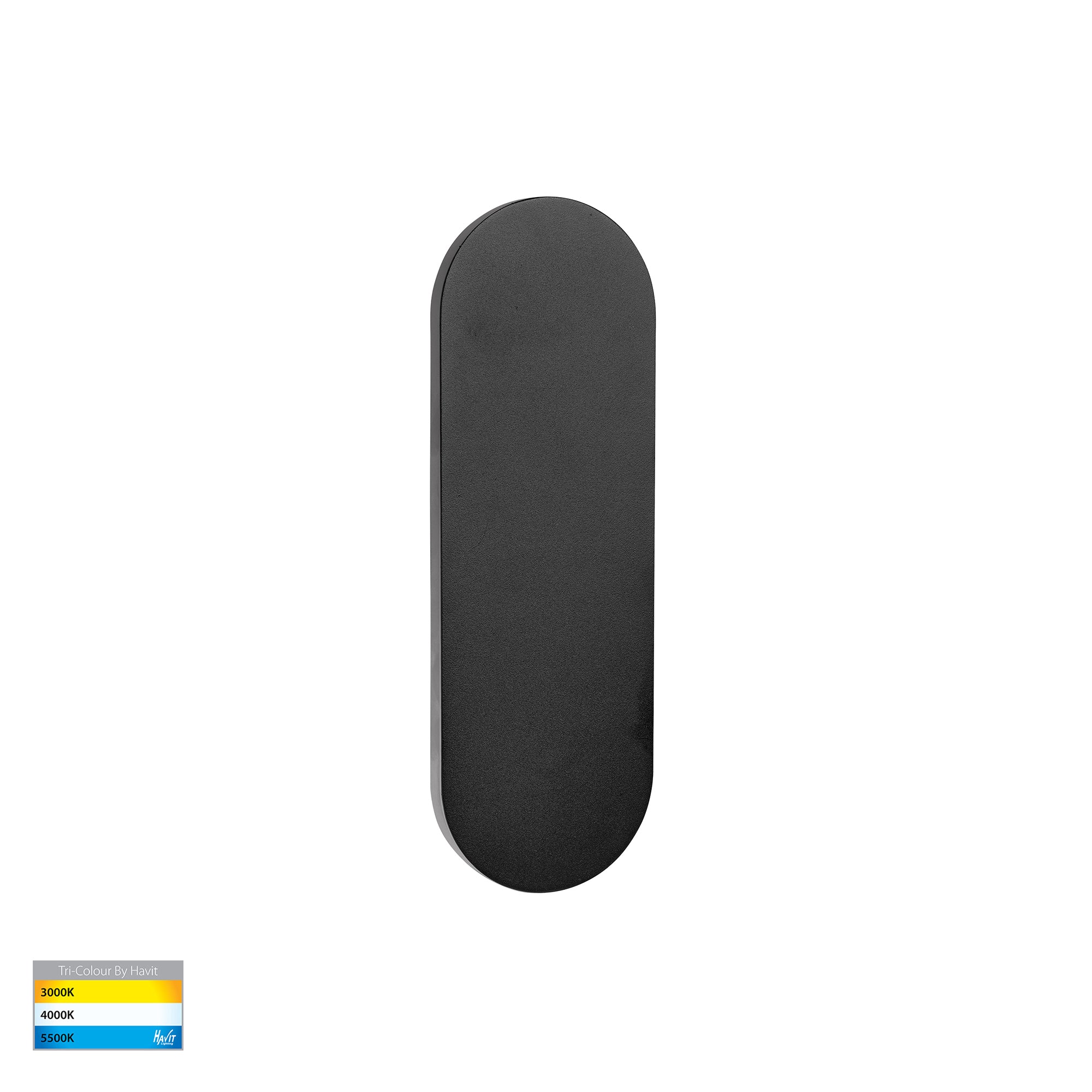 HV3561T-BLK - Barline Shadow Aluminium Black 300mm Wall Light