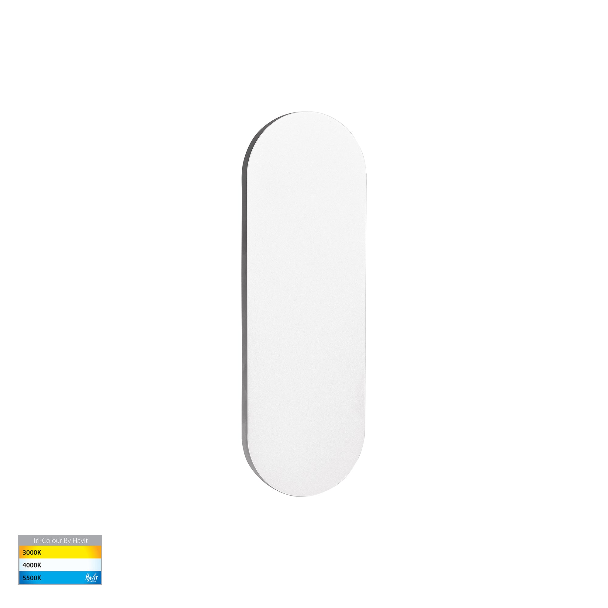HV3561T-WHT - Barline Shadow Aluminium White 300mm Wall Light