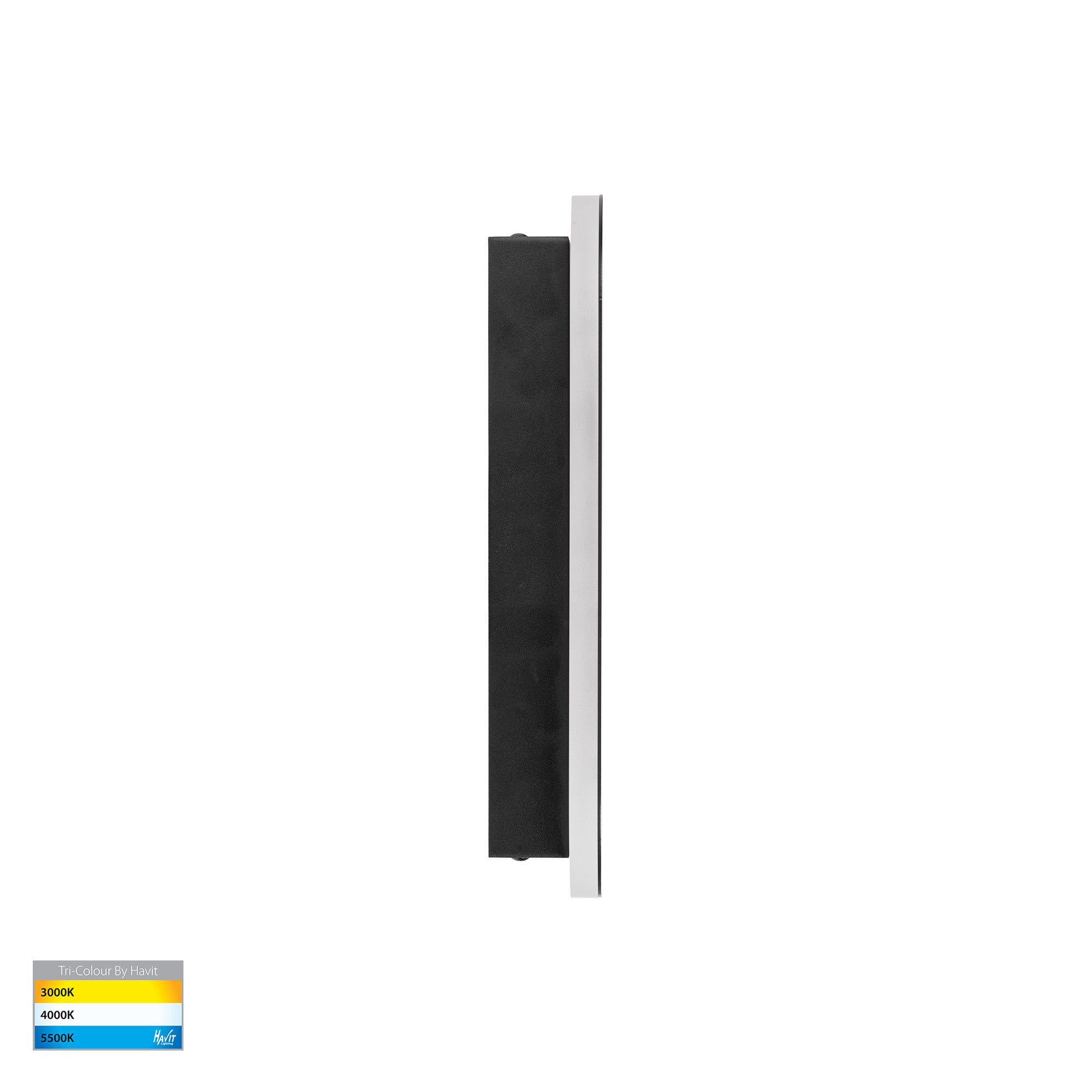 HV3561T-BLK - Barline Shadow Aluminium Black 300mm Wall Light