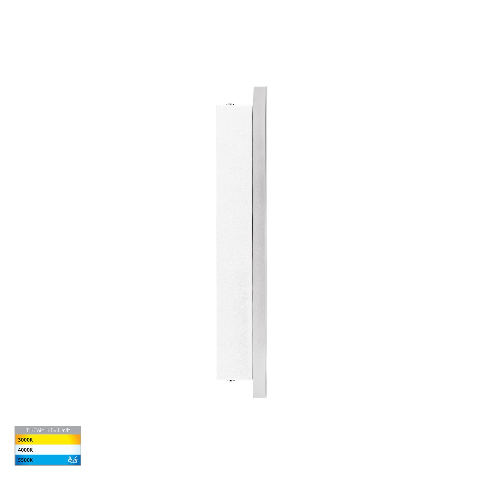 HV3561T-WHT - Barline Shadow Aluminium White 300mm Wall Light