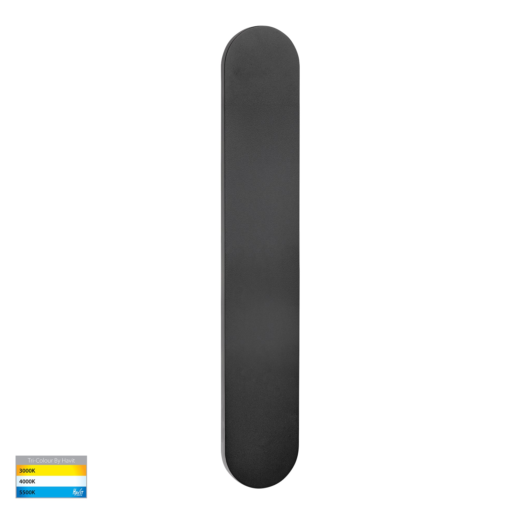 HV3562T-BLK - Barline Shadow Aluminium 600mm Black Wall Light