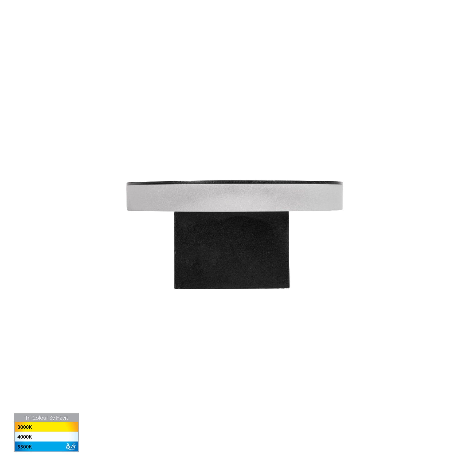 HV3561T-BLK - Barline Shadow Aluminium Black 300mm Wall Light