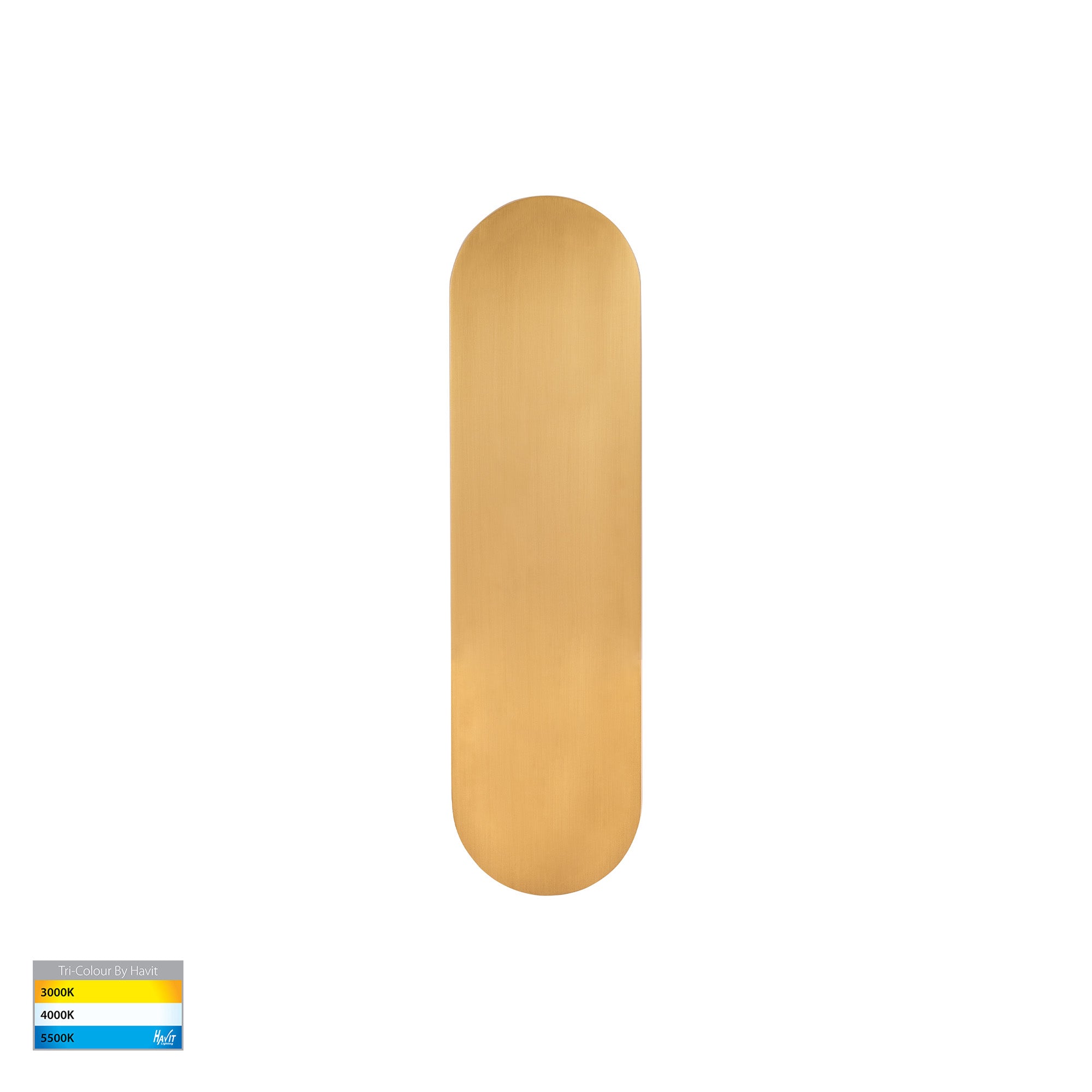 HV3561T-BR - Barline Shadow Aluminium Brass 300mm Wall Light