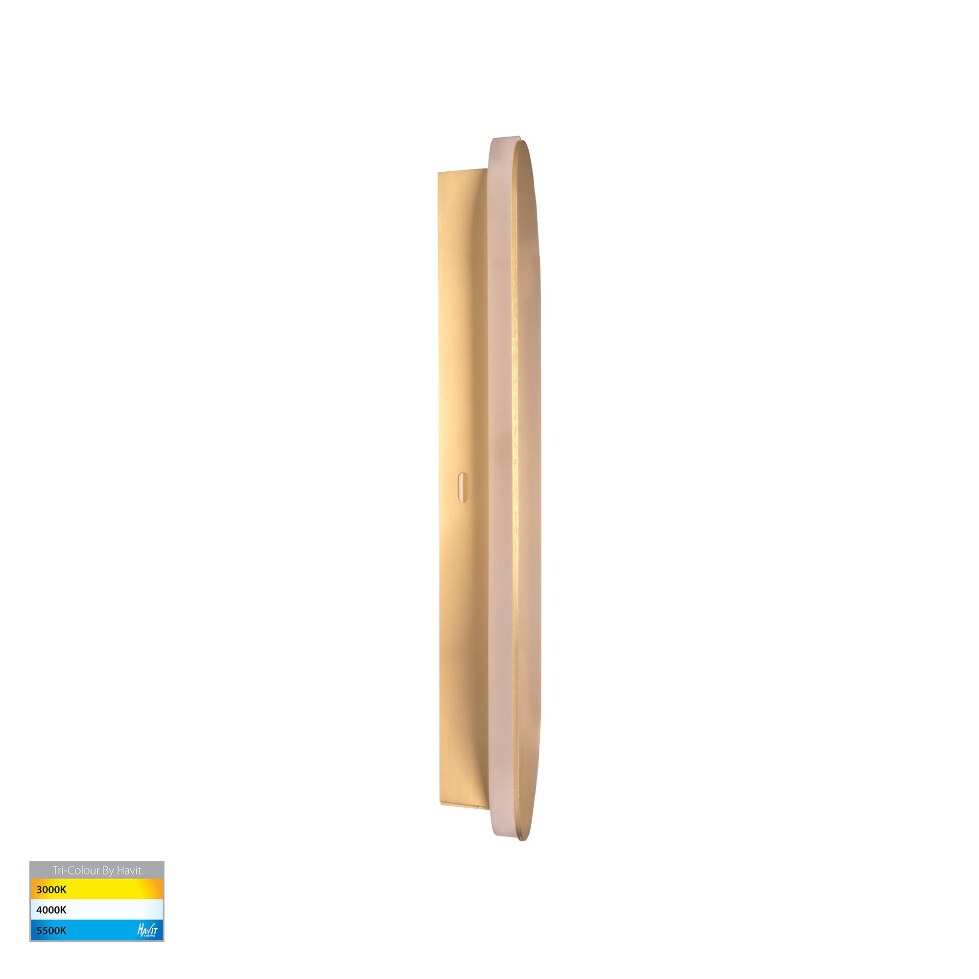 HV3561T-BR - Barline Shadow Aluminium Brass 300mm Wall Light