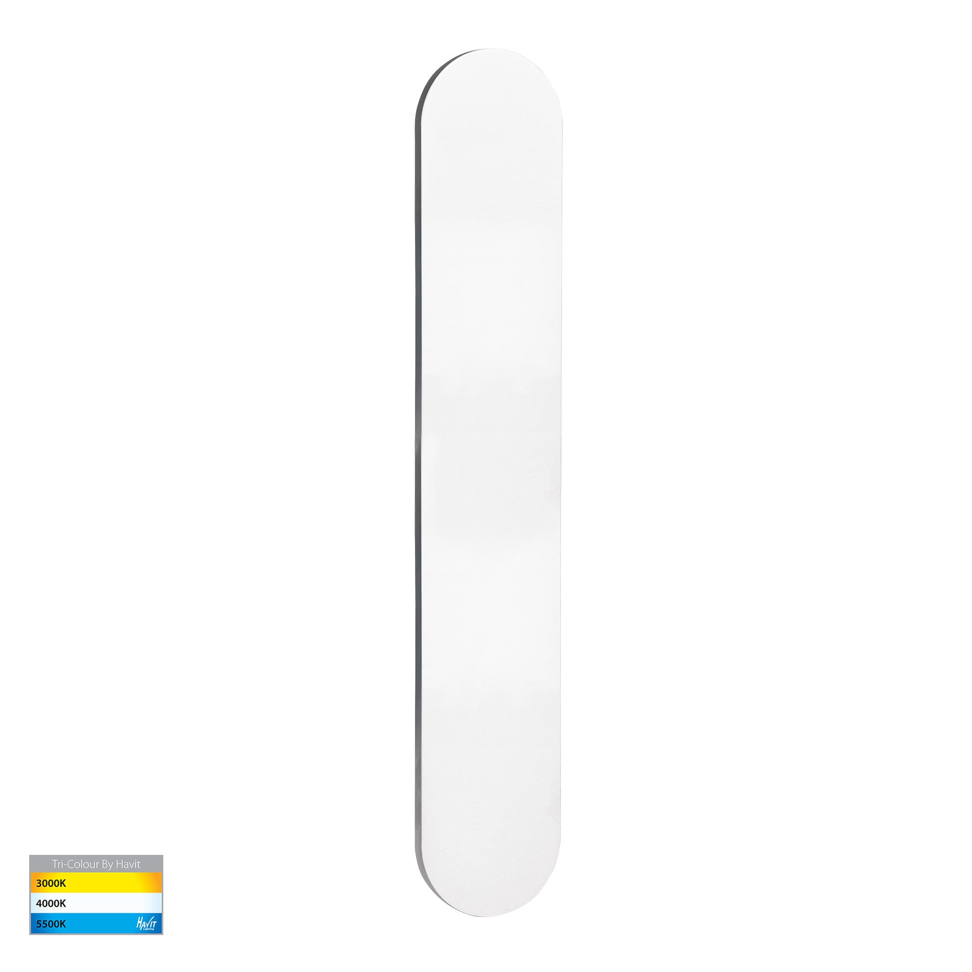 HV3562T-WHT - Barline Shadow Aluminium White 600mm Wall Light