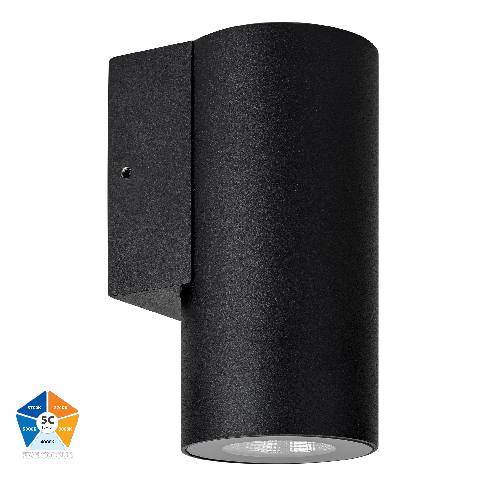 HV3625S-ALUBLK- Aries Aluminium Black Fixed Down LED Wall Light