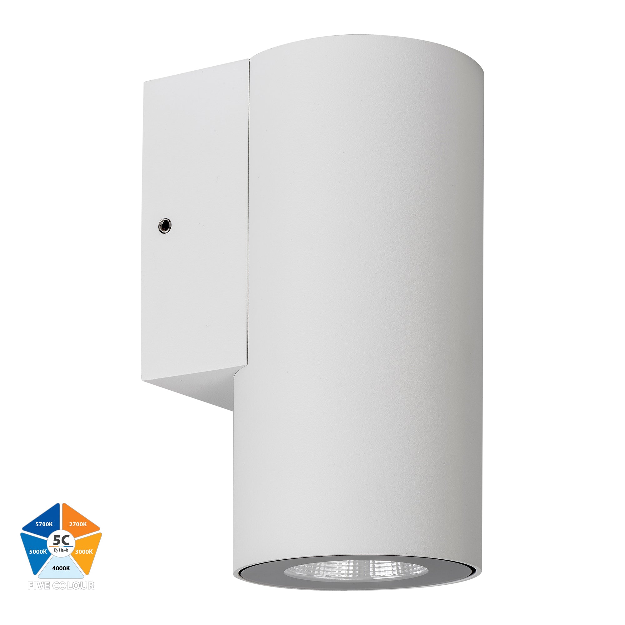 HV3625S-ALUWHT- Aries Aluminium White Fixed Down LED Wall Light