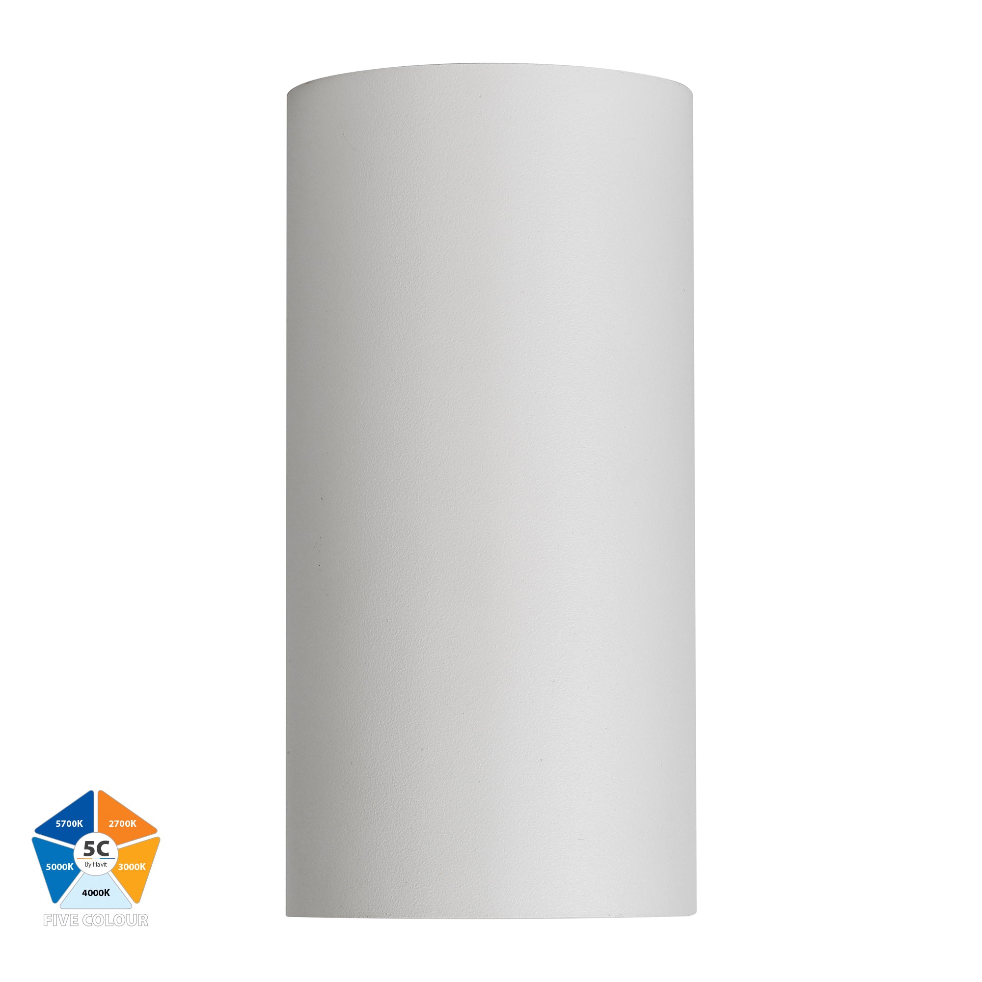 HV3625S-ALUWHT- Aries Aluminium White Fixed Down LED Wall Light