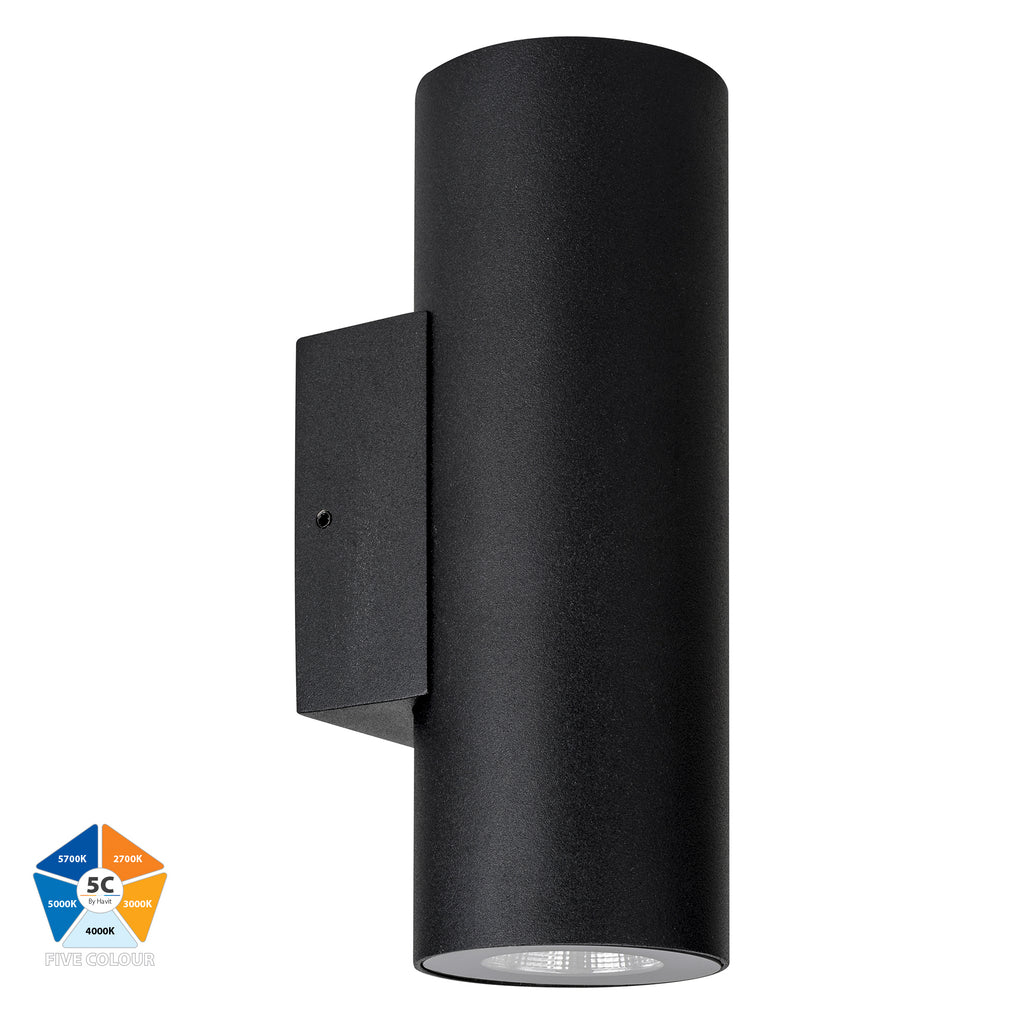 HV3626S-ALUBLK- Aries Aluminium Black Up & Down LED Wall Light