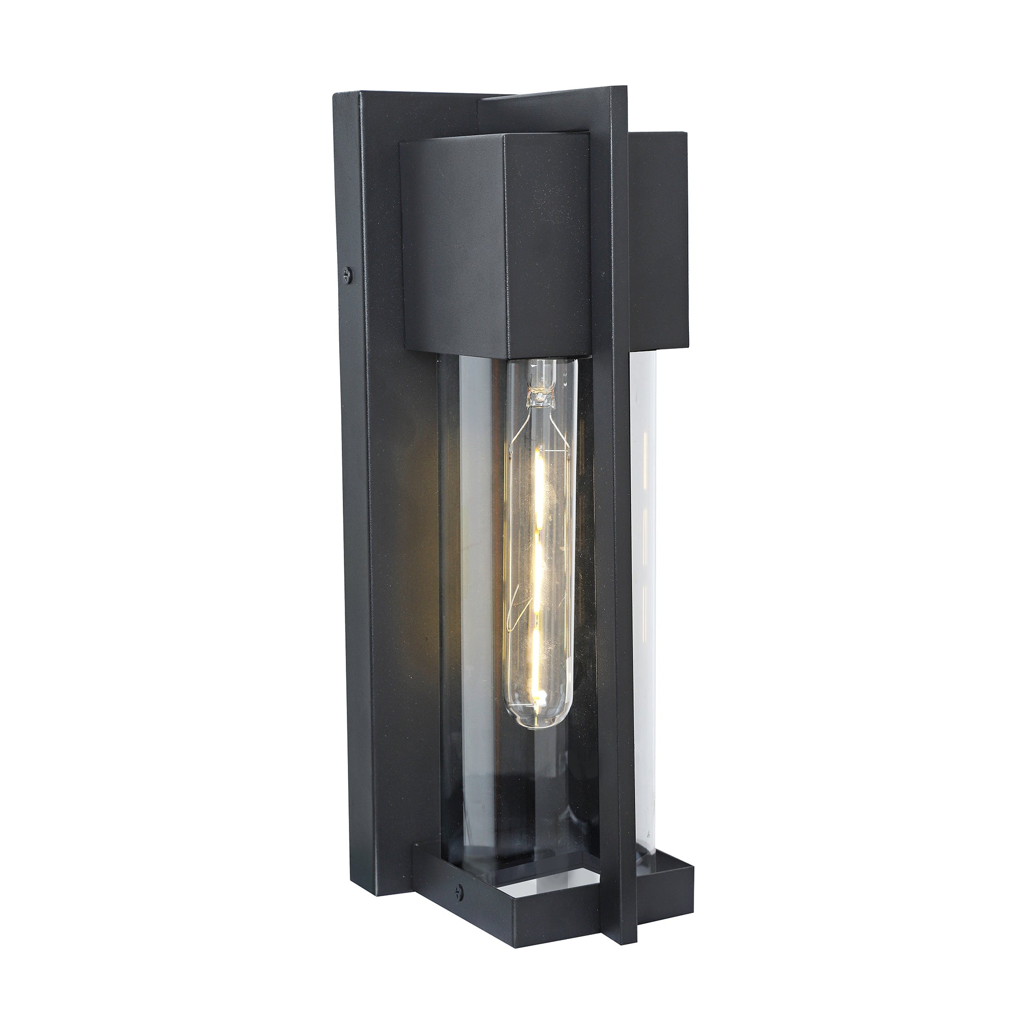 HV3536W-S-BLK - Jace Galvanised Iron Black Wall Light
