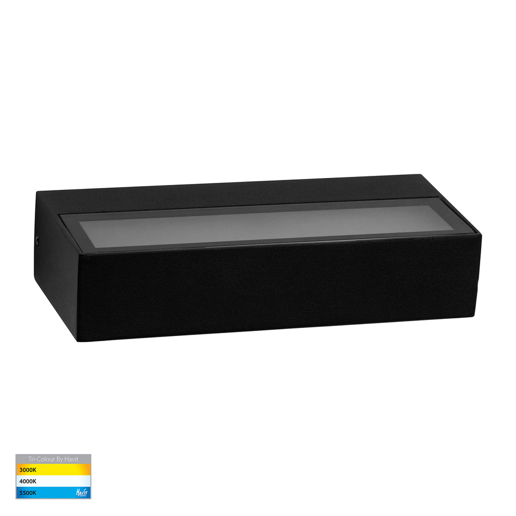 HV3654T-BLK - Siena Black LED Uplighter Wall Light