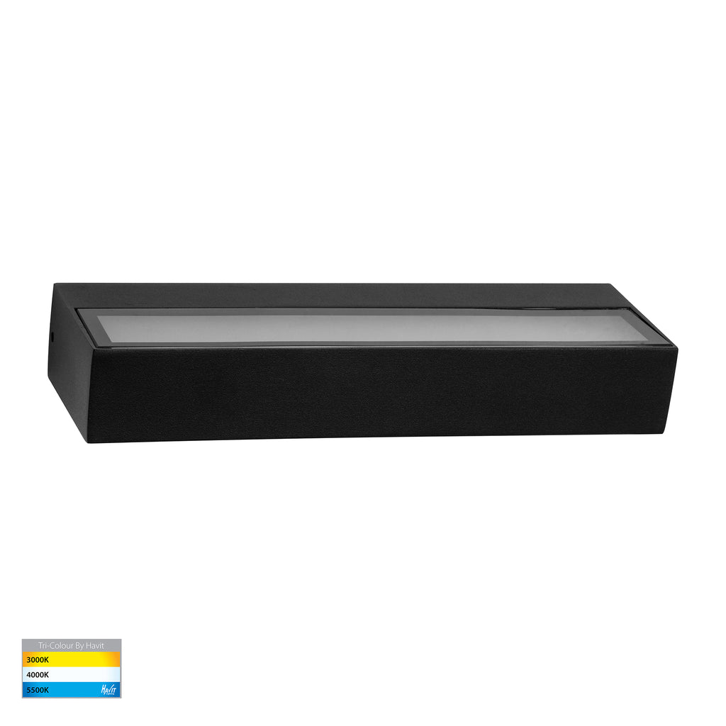 HV3656T-BLK - Siena Black LED Uplighter Wall Light