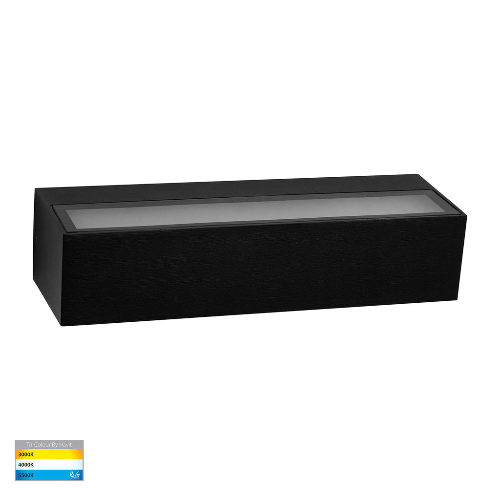 HV3657T-BLK - Siena Black LED Up & Down Wall Light