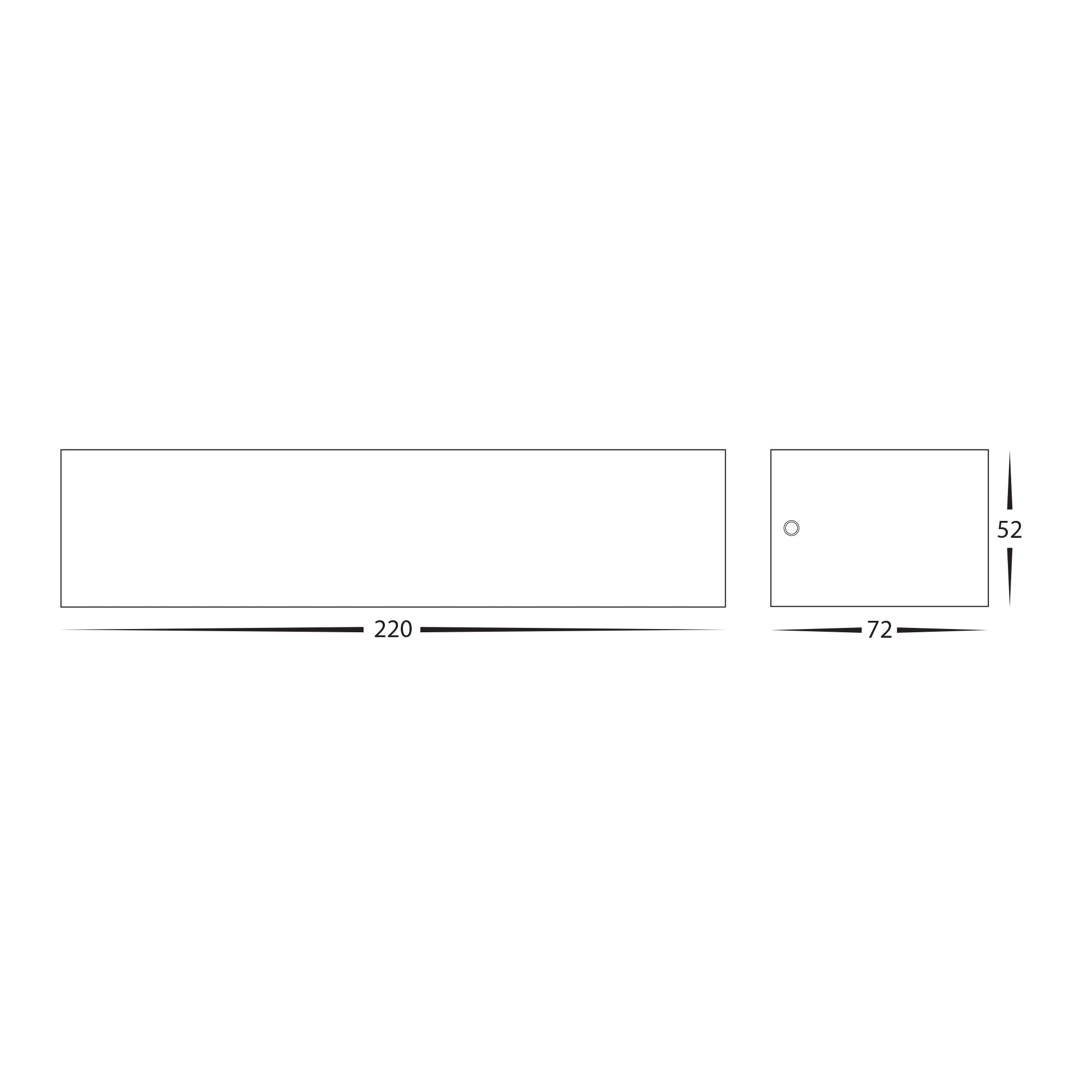 HV3657T-WHT - Siena White LED Up & Down Wall Light