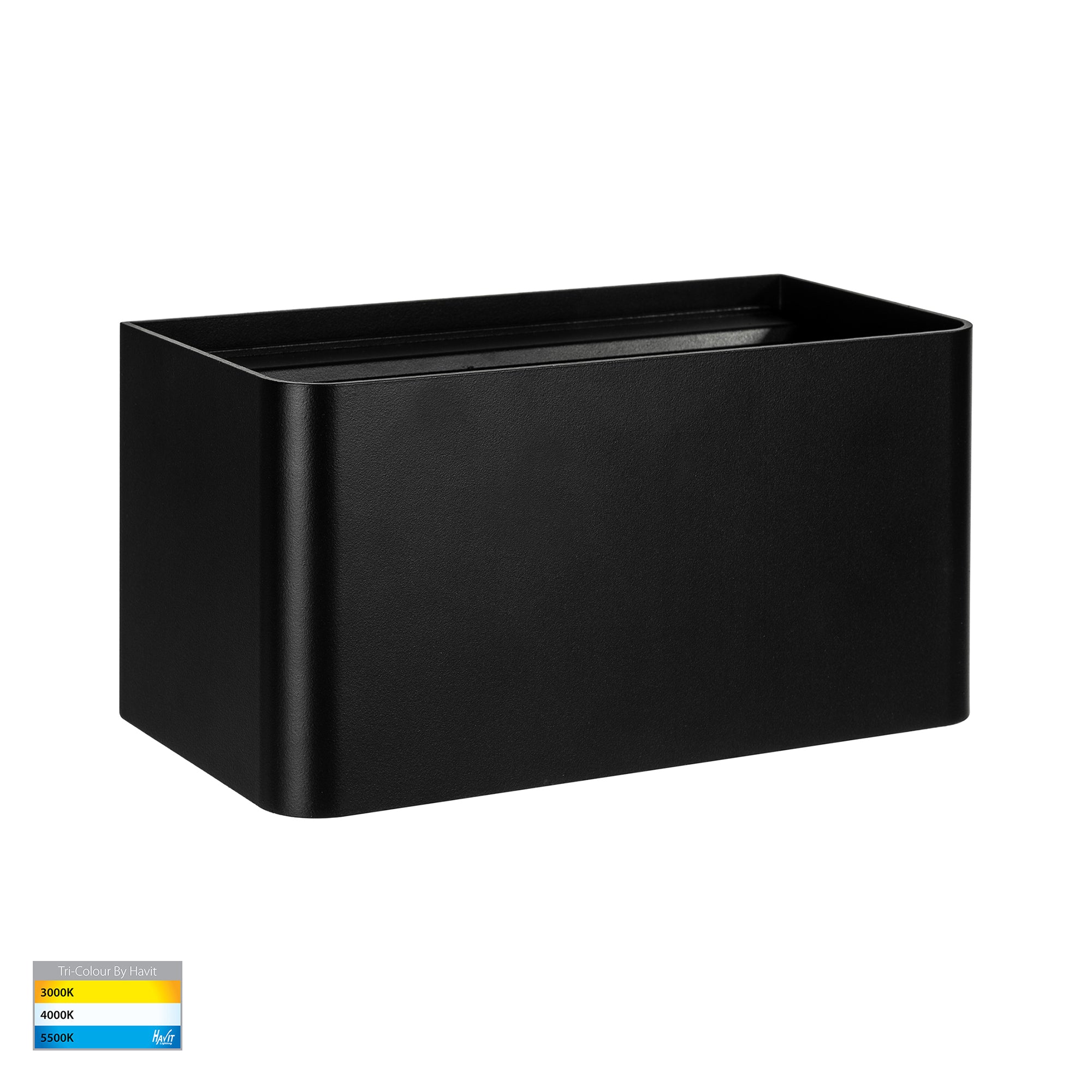 HV36584T-BLK-SQ - Versa Black Square Up & Down Wall Light