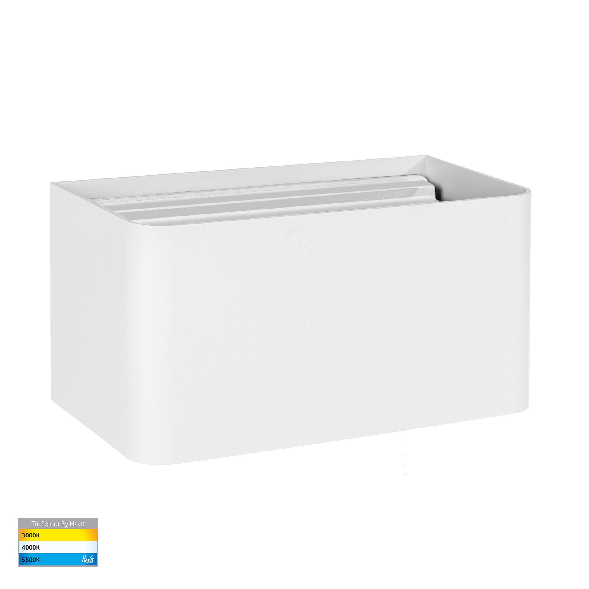 HV36584T-WHT-SQ - Versa White Square Up & Down Wall Light