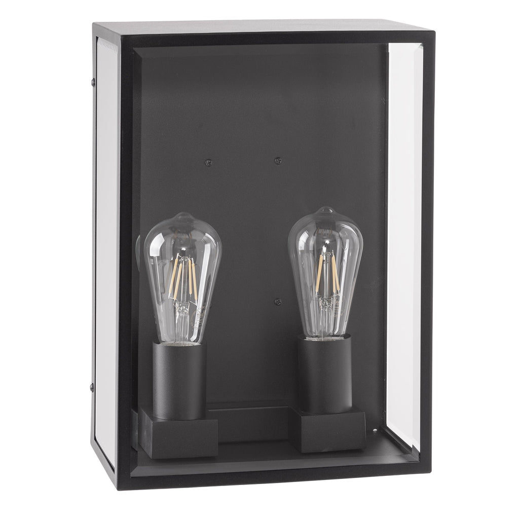 HV36592W-BLK - Bayside 316 Stainless Steel Black 2 Light Wall Light