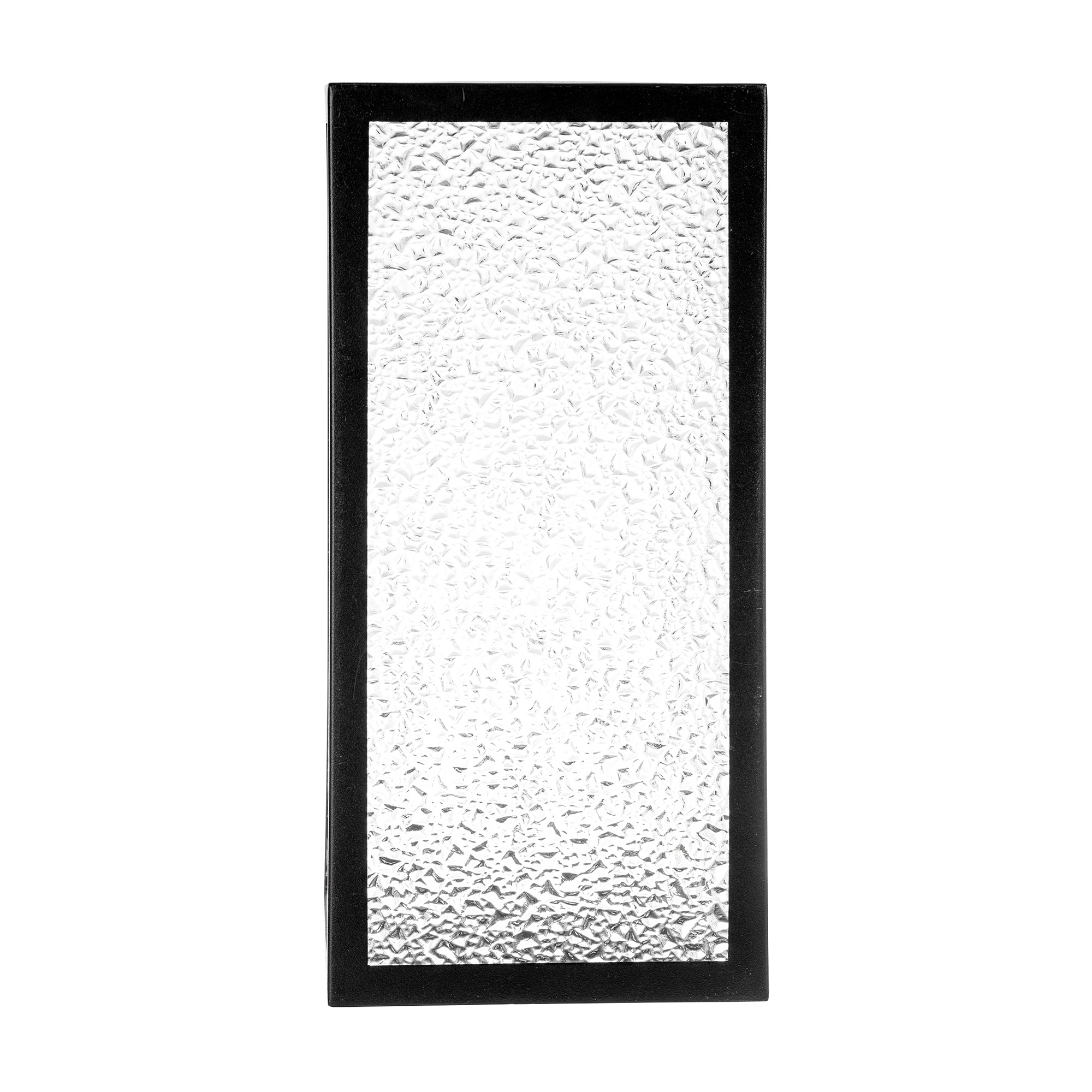 HV3659W-BLKCR - Bayside Aluminium Black Cracked Glass Wall Light