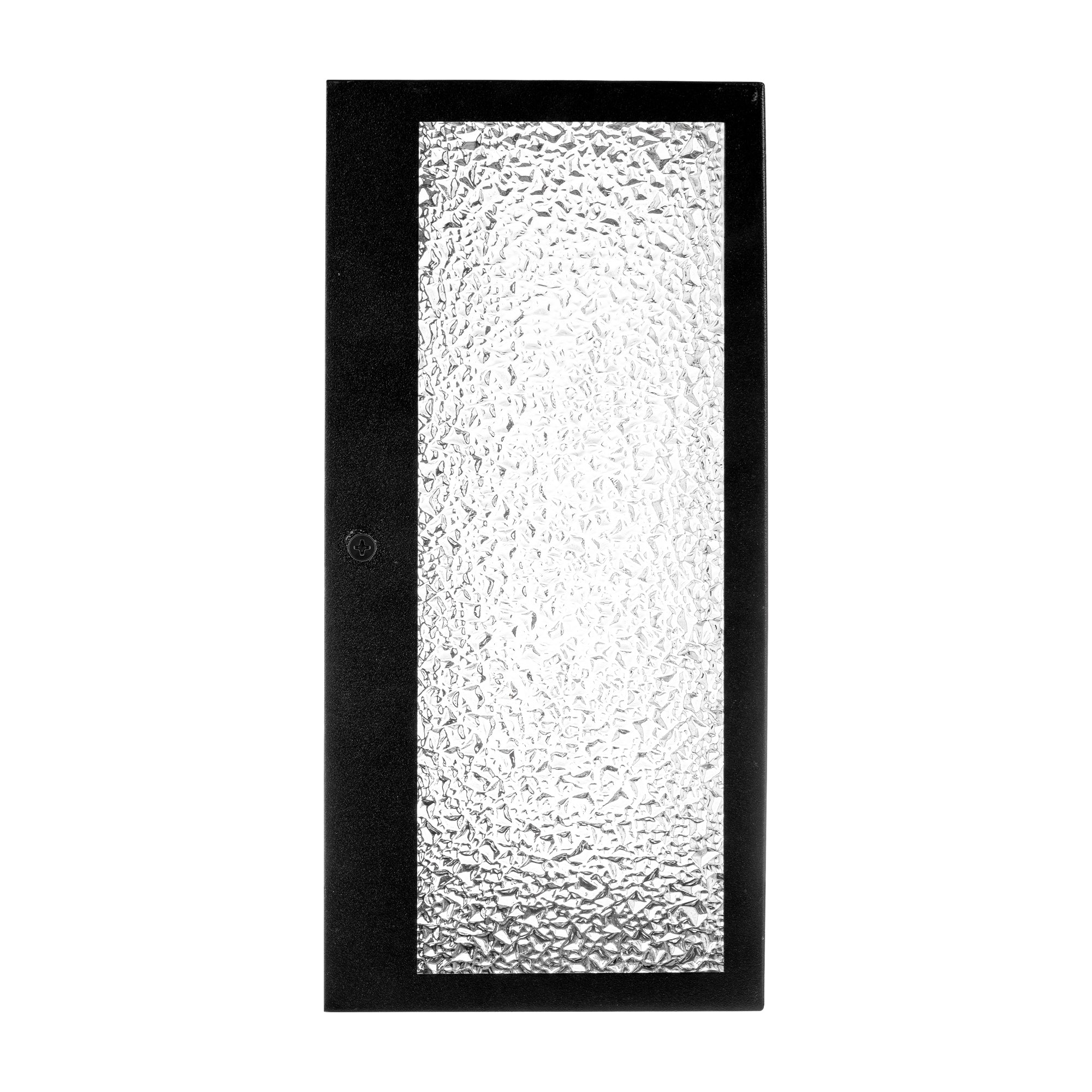 HV3659W-BLKCR - Bayside Aluminium Black Cracked Glass Wall Light