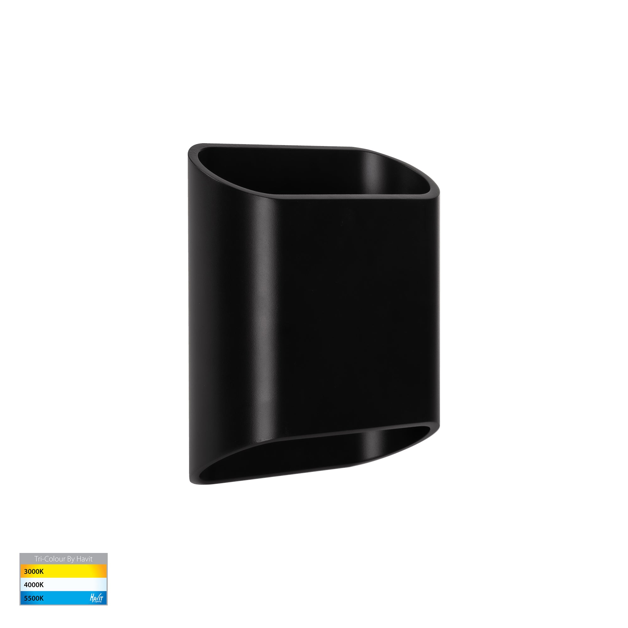 HV3662T-BLK-240V - Contec Aluminium Black Up & Down Wall Light