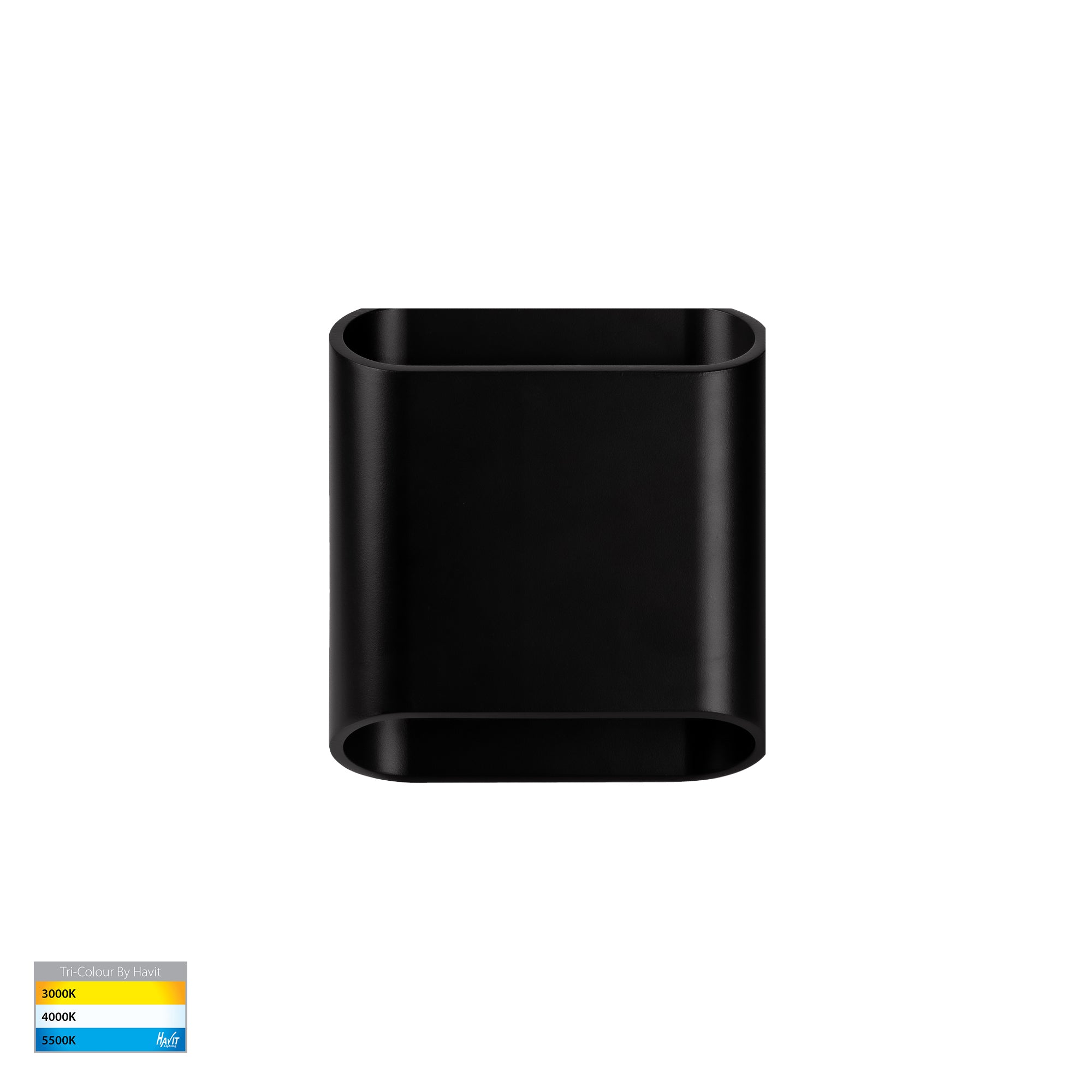 HV3662T-BLK-240V - Contec Aluminium Black Up & Down Wall Light