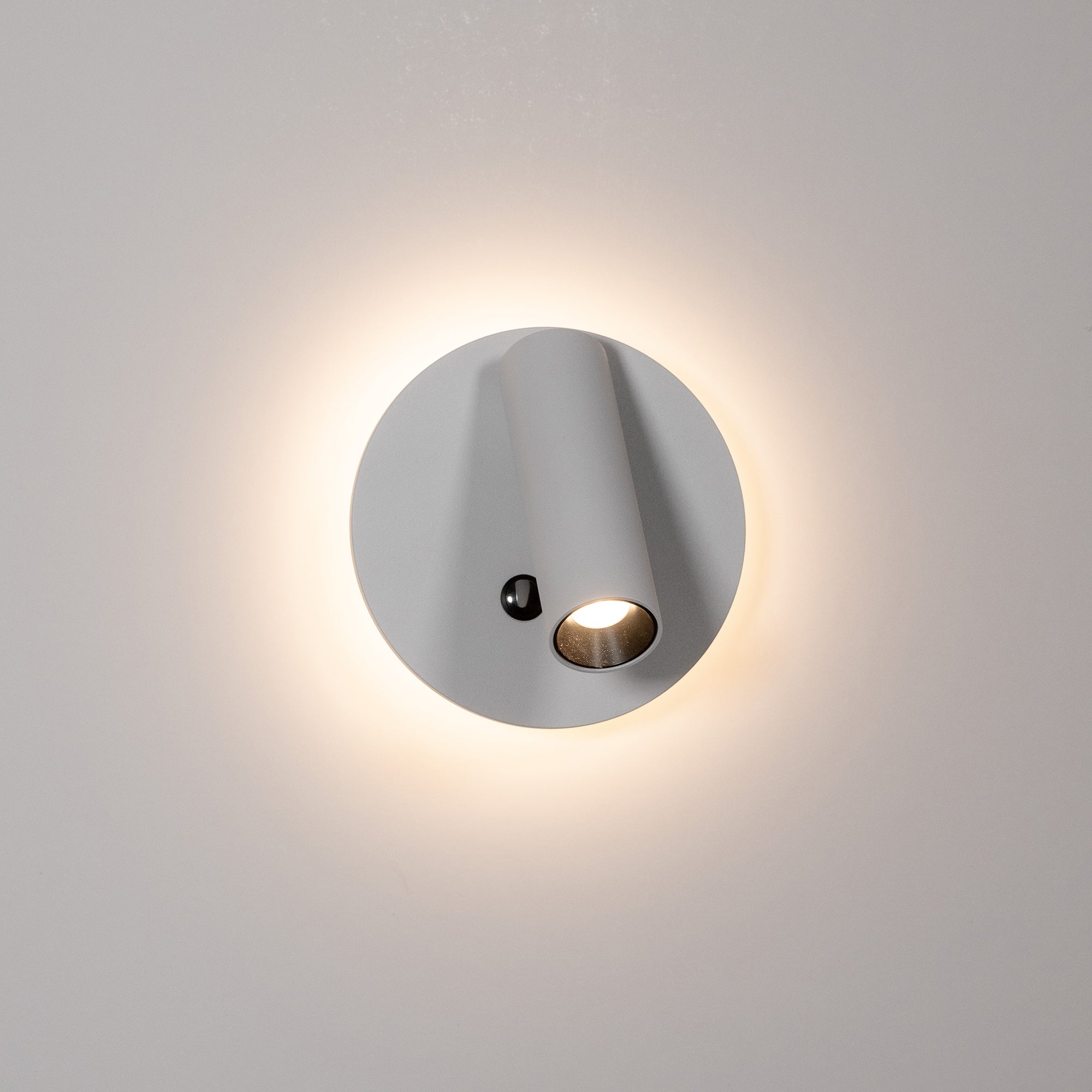 HV3688T-WHT - Lesen White Single Adjustable Wall Light with Back Light