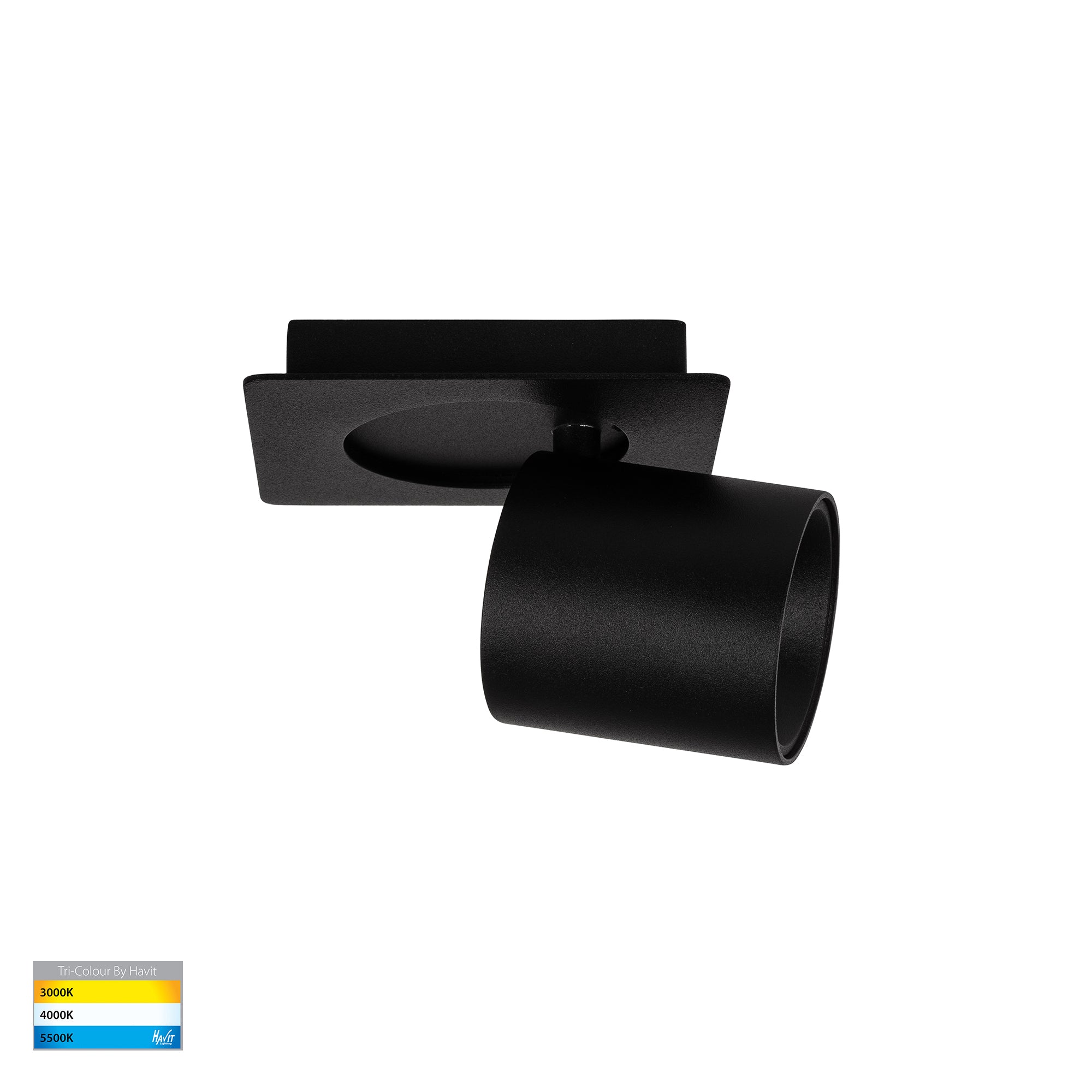 HV4003T-1-BLK - Sbarra Black Single Adjustable Spot Light