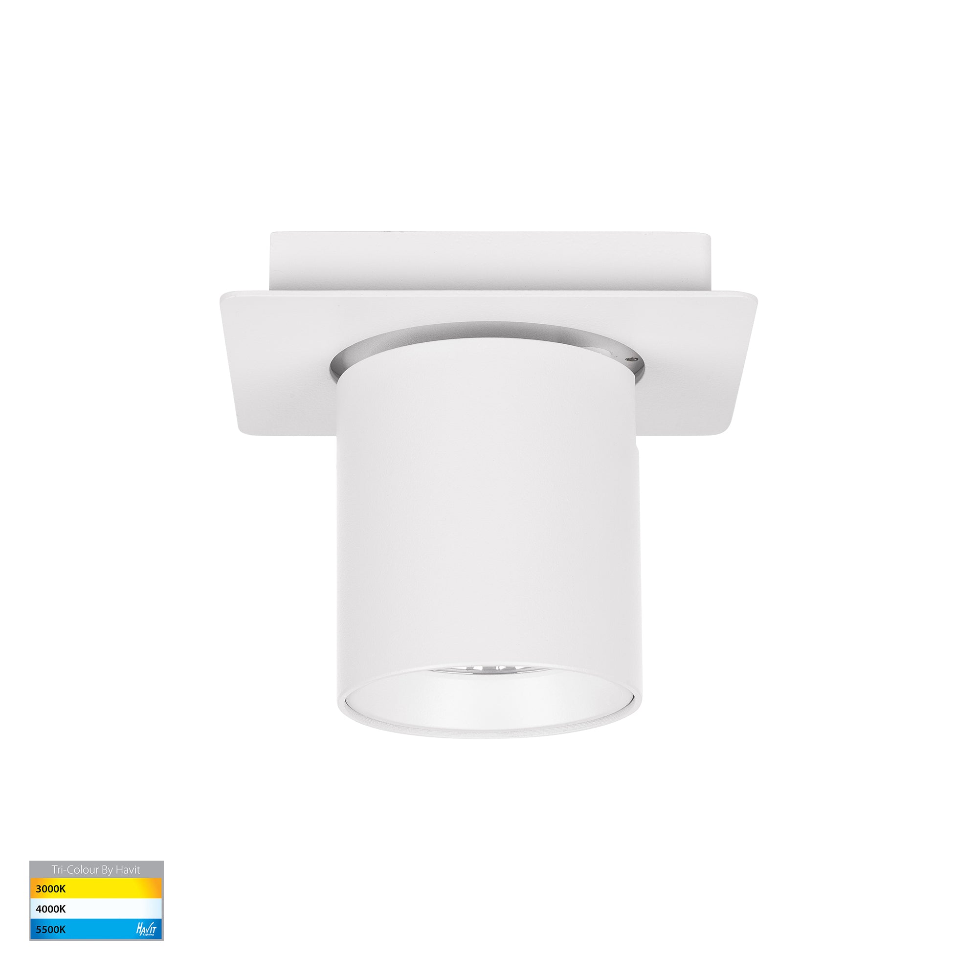 HV4003T-1-WHT - Sbarra White Single Adjustable Spot Light