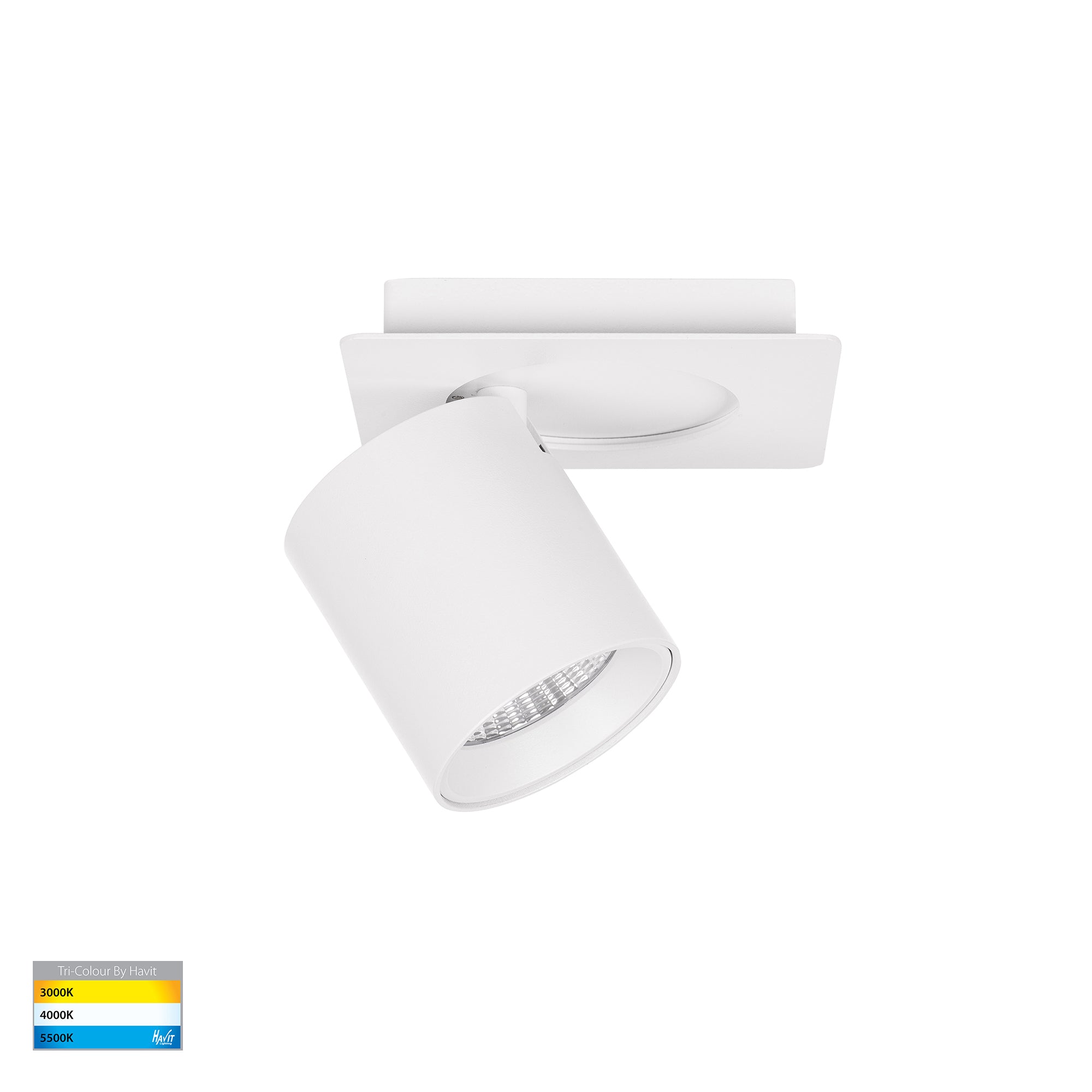 HV4003T-1-WHT - Sbarra White Single Adjustable Spot Light