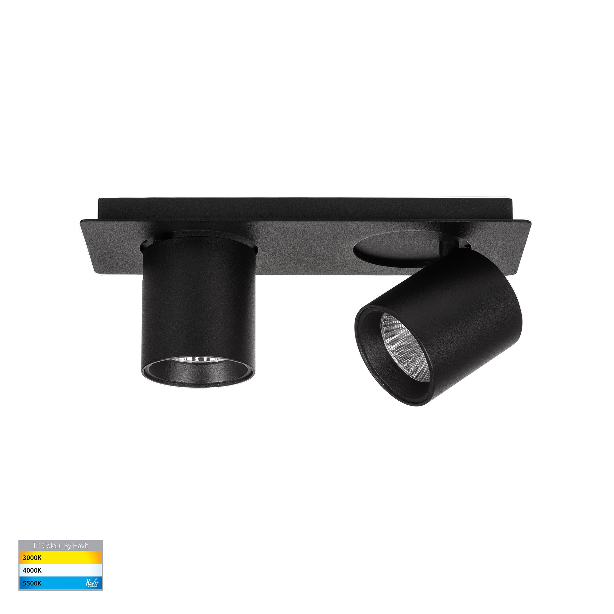 HV4003T-2-BLK - Sbarra Black 2 Light Adjustable Bar Light
