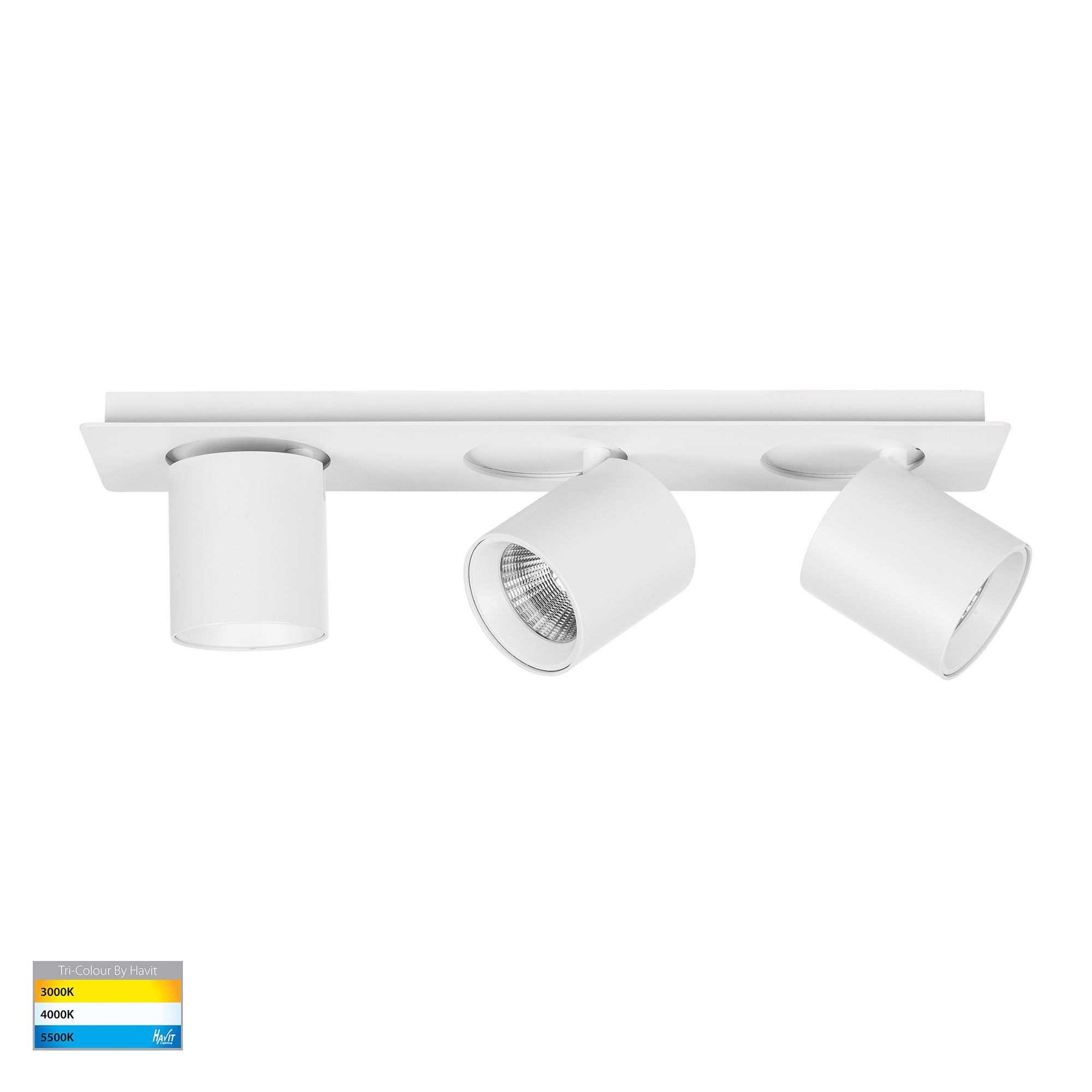 HV4003T-3-WHT - Sbarra White 3 Light Adjustable Bar Light