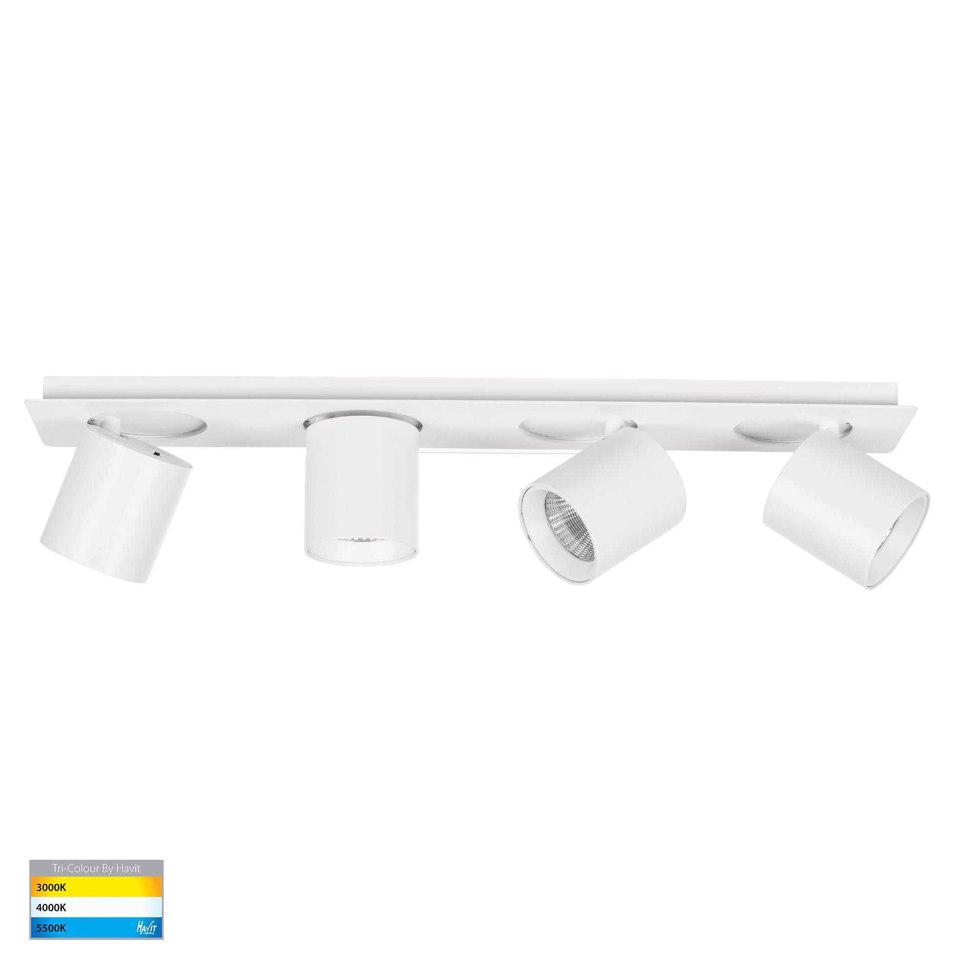 HV4003T-4-WHT - Sbarra White 4 Light Adjustable Bar Light
