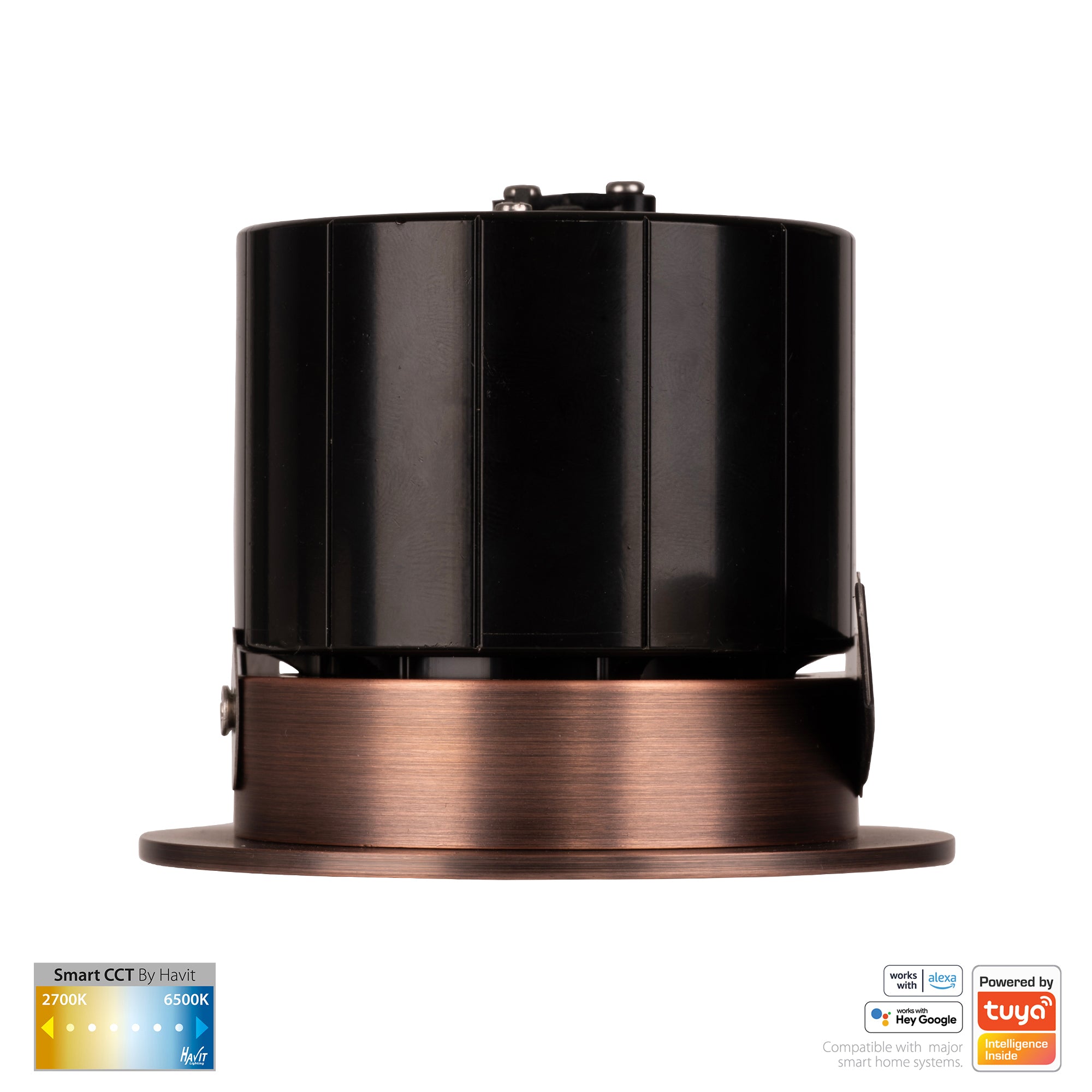 HV5511CCT-AB - Prime Antique Brass Fixed CCT WIFI LED Downlight