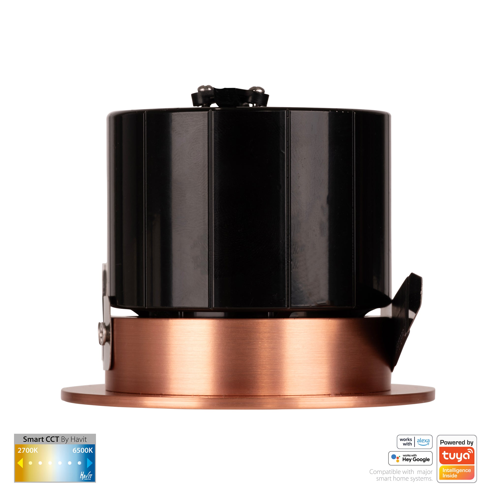 HV5511CCT-CP- Prime Copper Coloured Fixed CCT WIFI LED Downlight