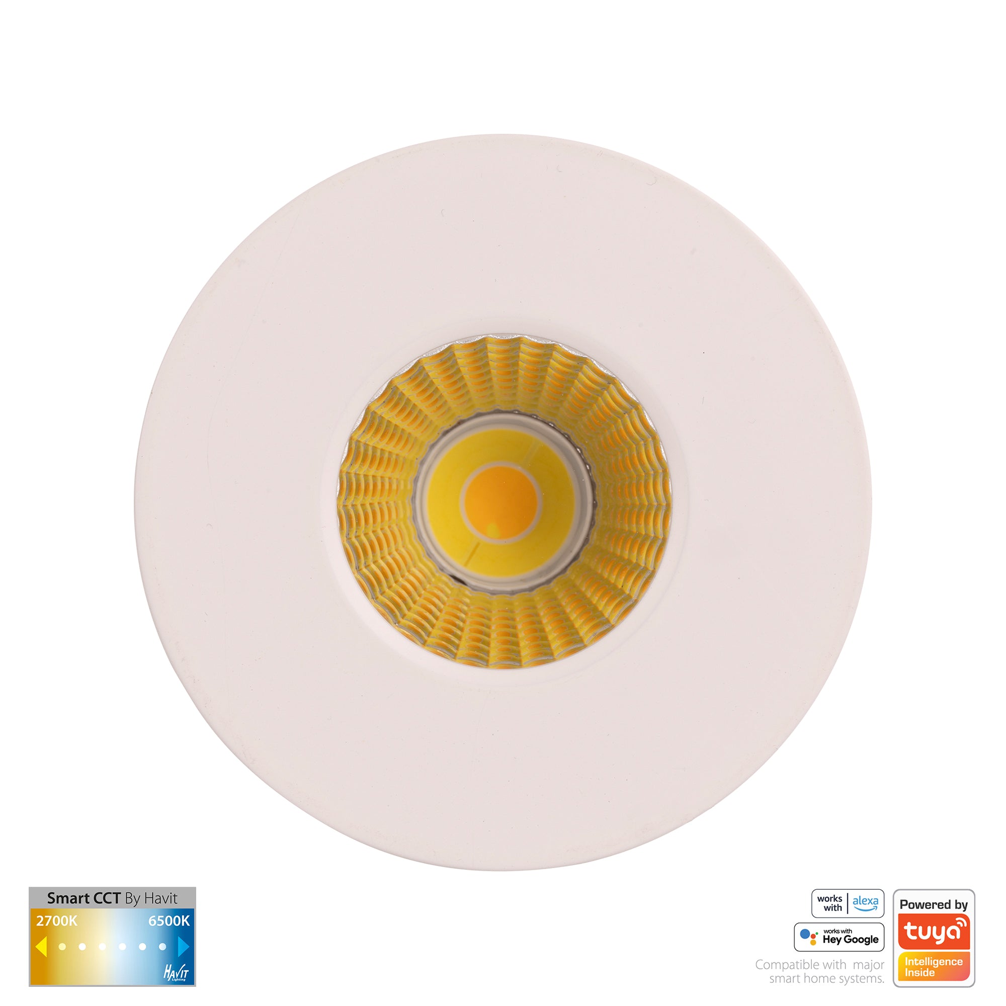 HV5511CCT-WHT - Prime White Fixed CCT WIFI LED Downlight