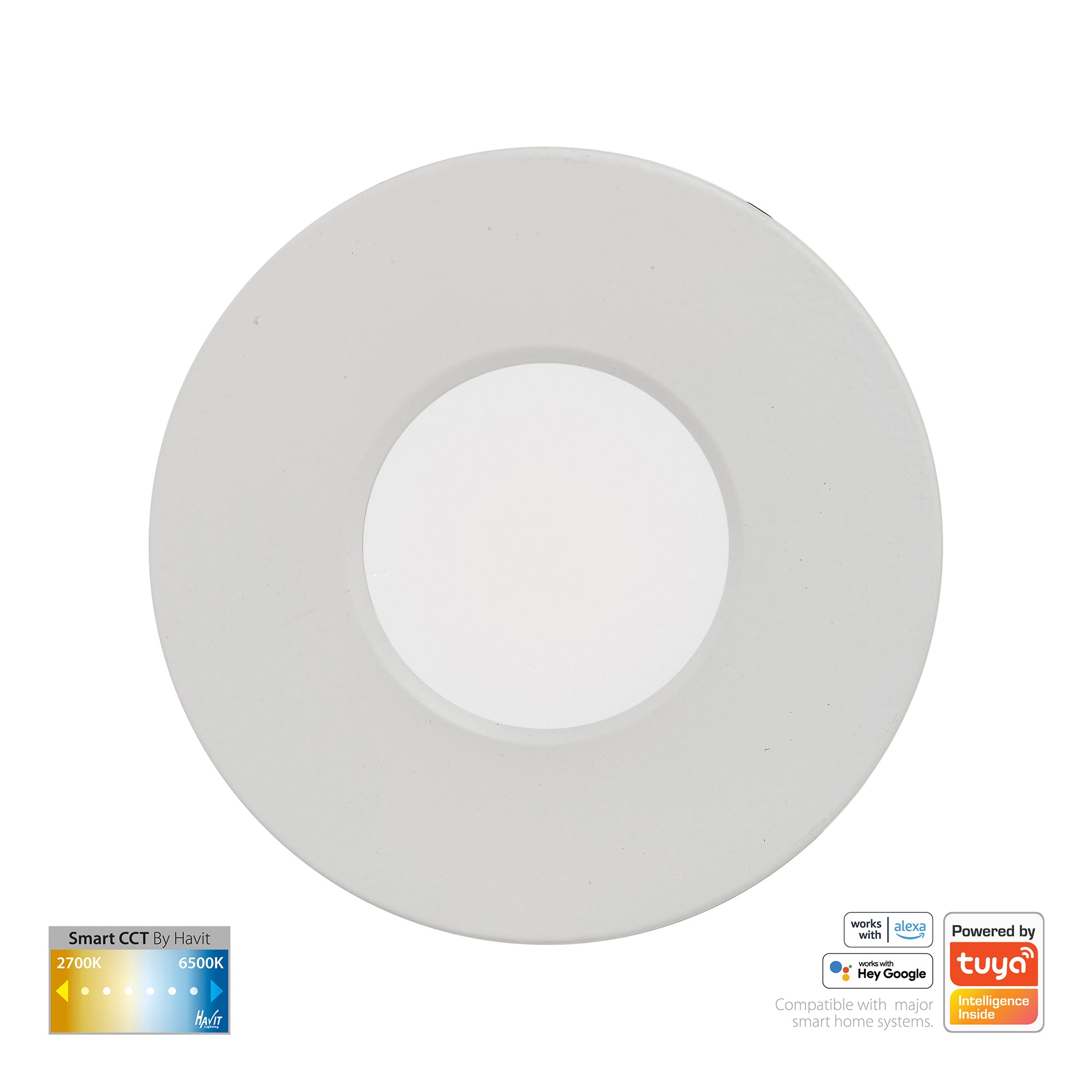 HV5511CCT-WHT - Prime White Fixed CCT WIFI LED Downlight