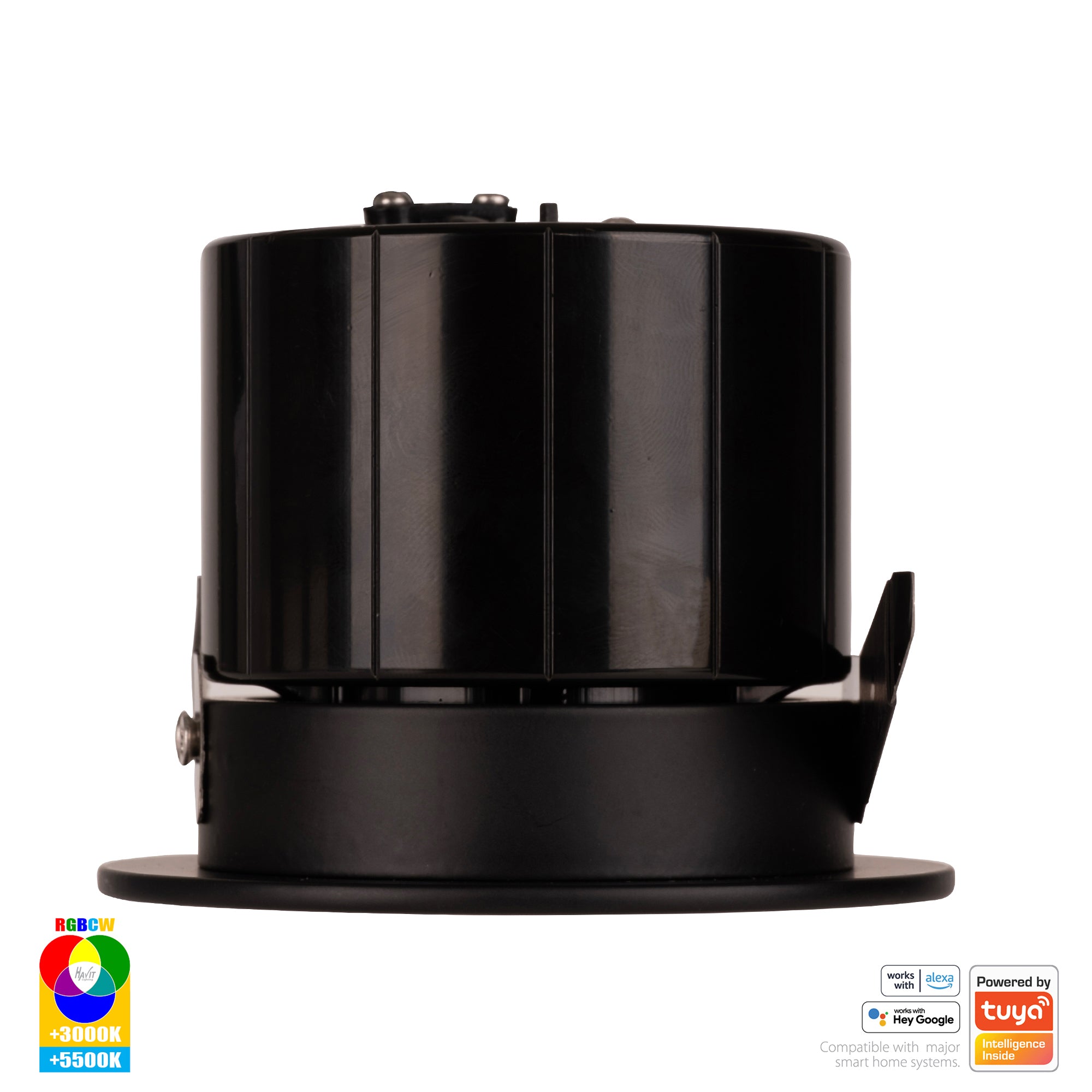 HV5511RGBCW-BLK - Prime Black Fixed RGBCW WIFI LED Downlight