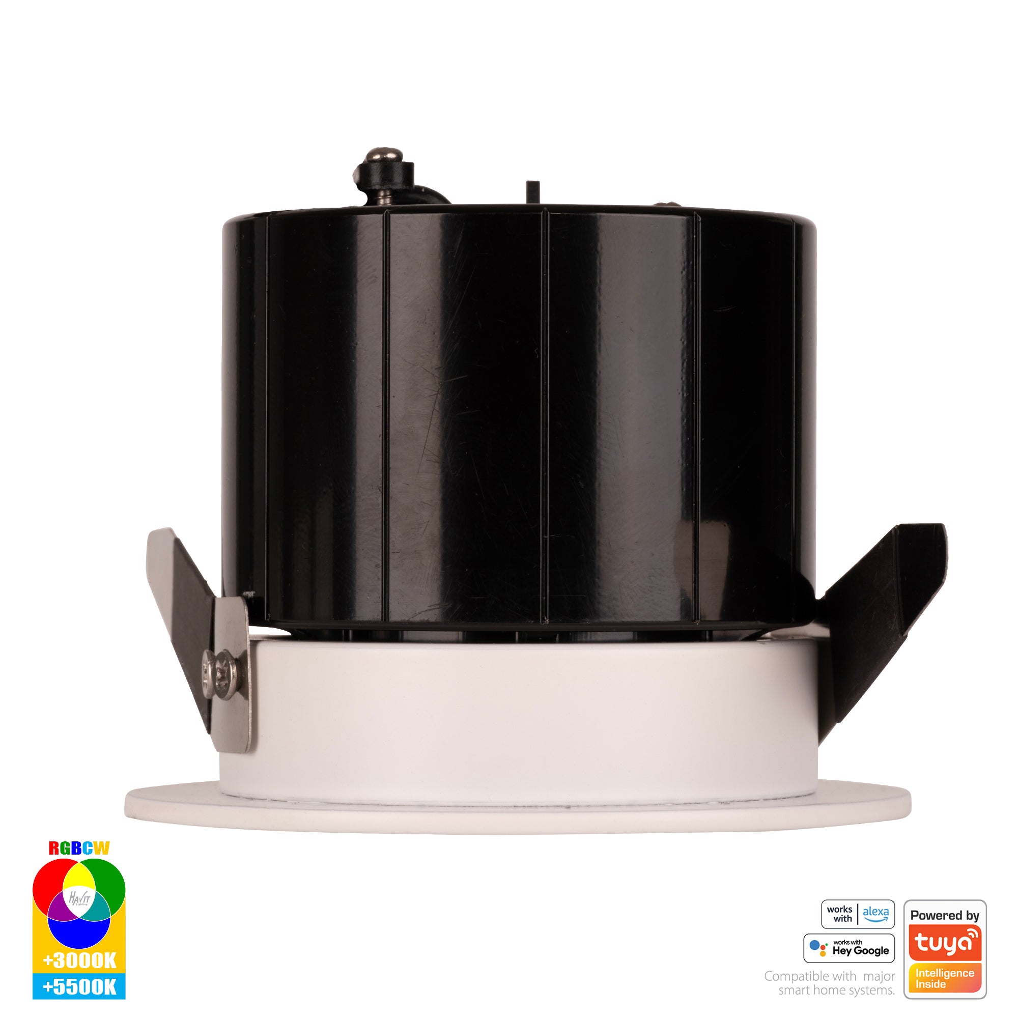 HV5511RGBCW-WHT - Prime White Fixed RGBCW WIFI LED Downlight