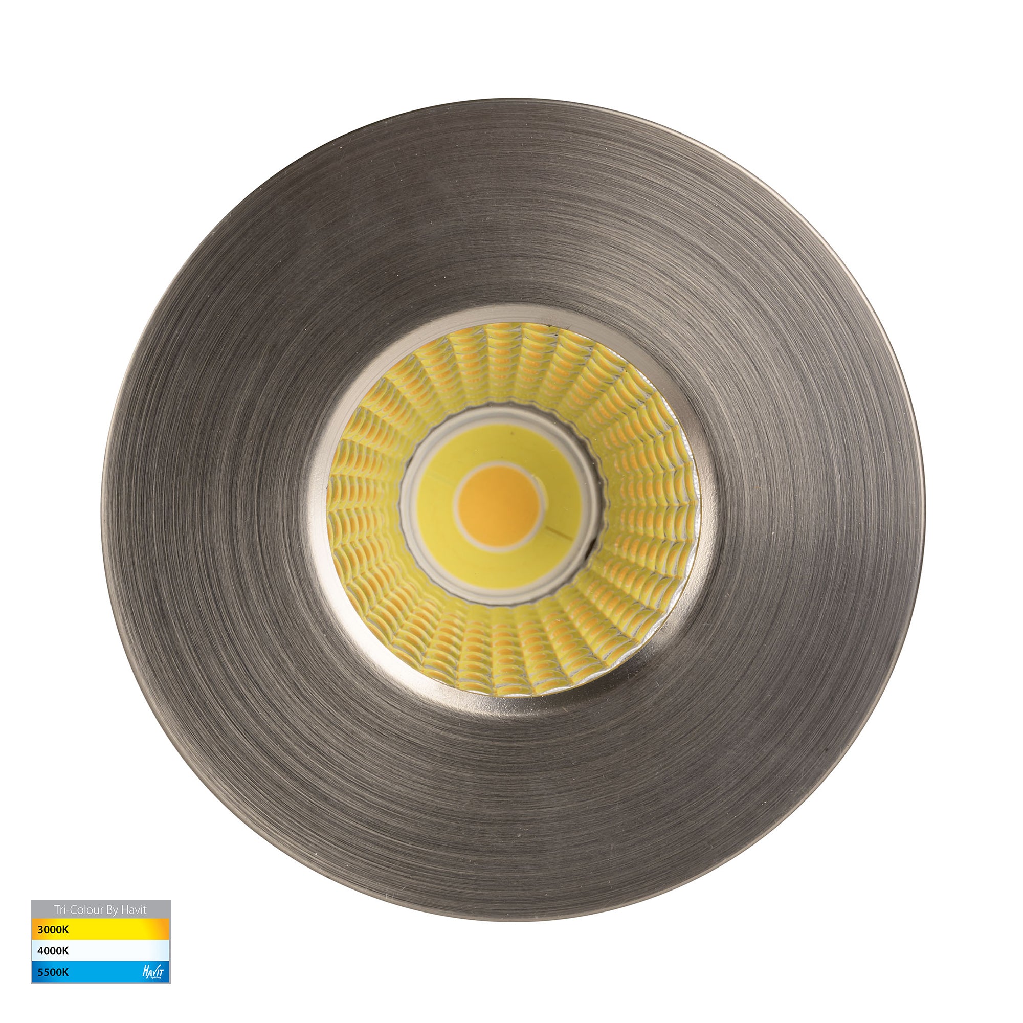 HV5511T-NK - Prime Nickel Coloured Fixed LED Downlight