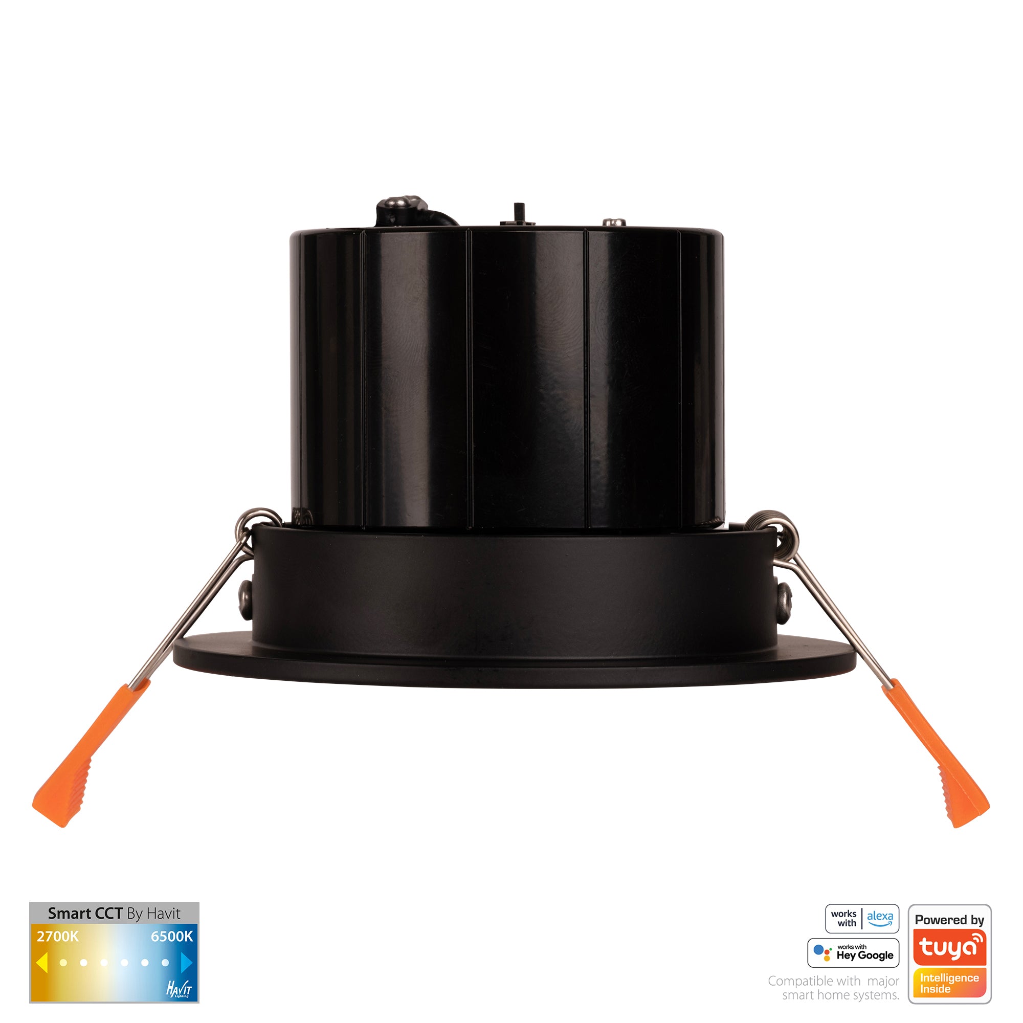 HV5512CCT-BLK - Prime Black Tilt CCT WIFI LED Downlight