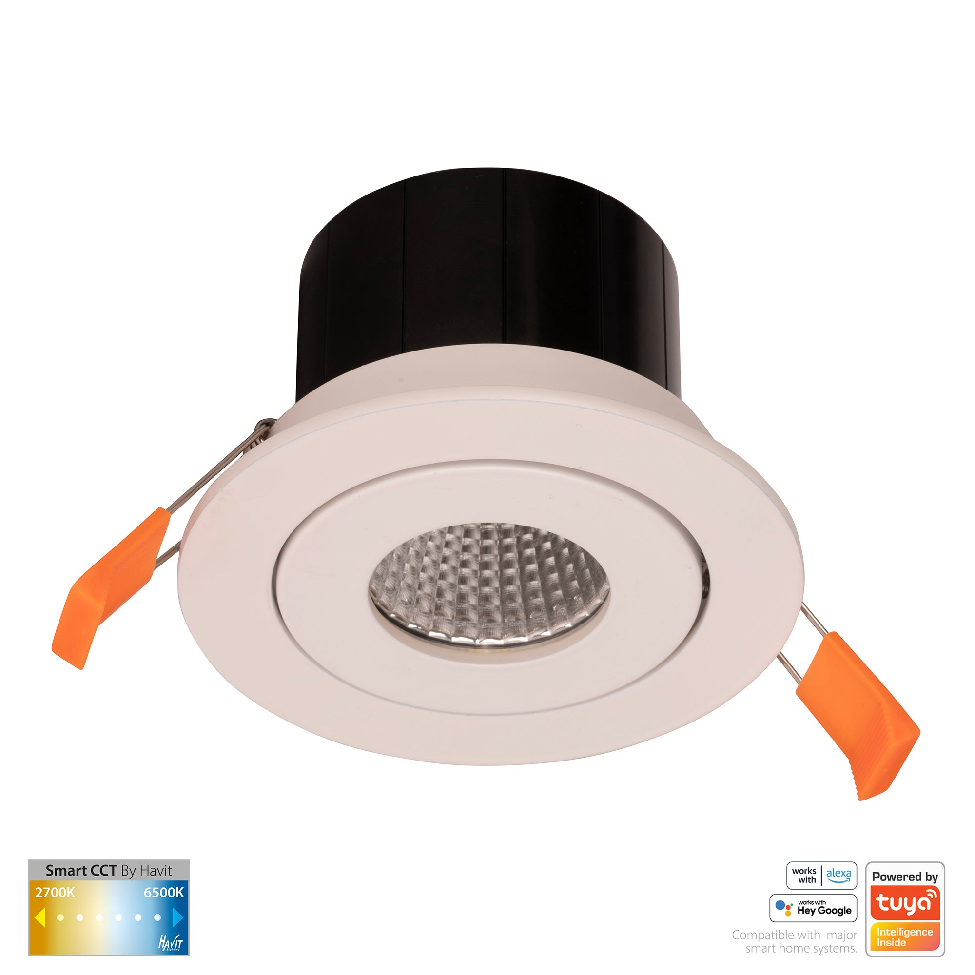 HV5512CCT-WHT - Prime White Tilt CCT WIFI LED Downlight