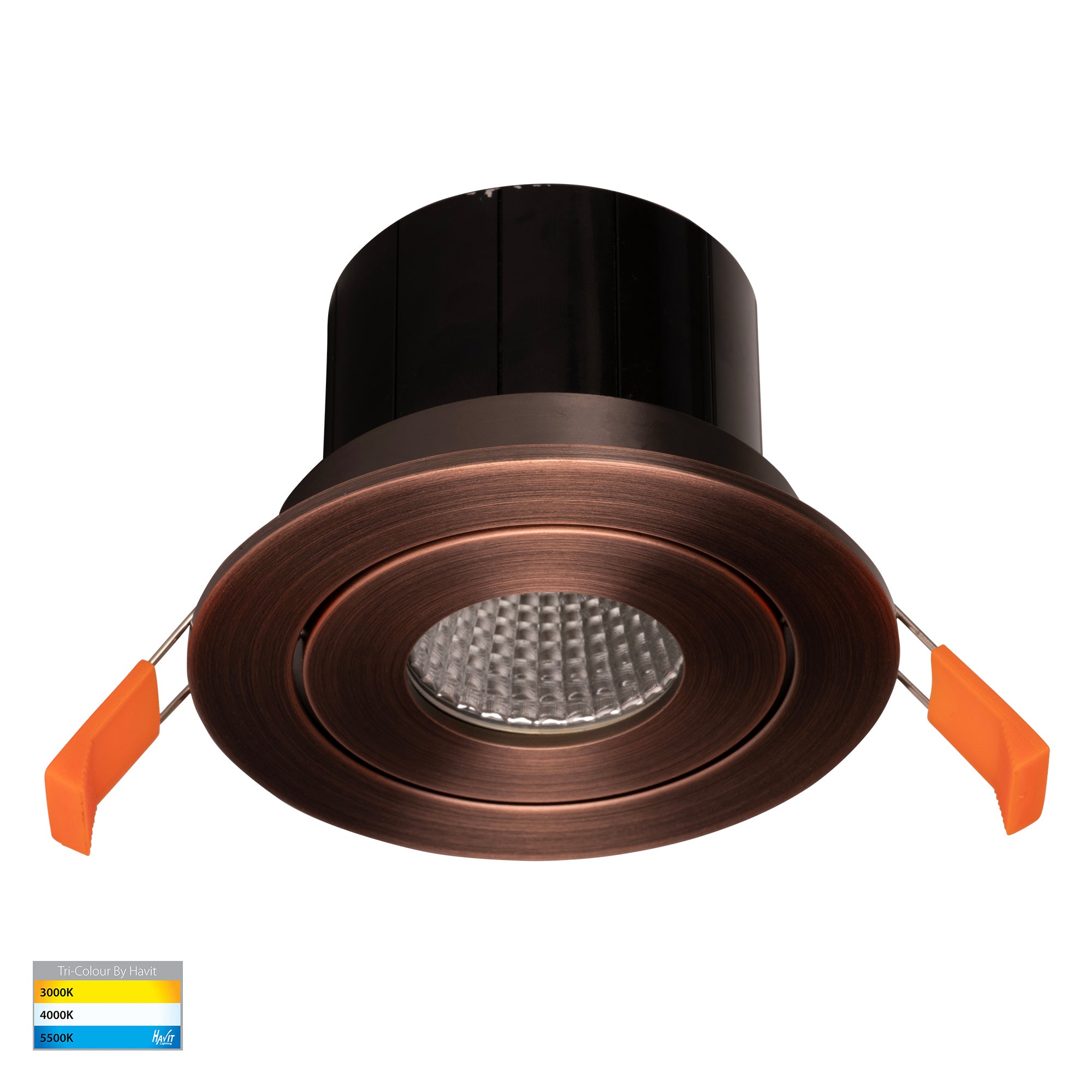 HV5512T-AB - Prime Antique Brass Tilt LED Downlight