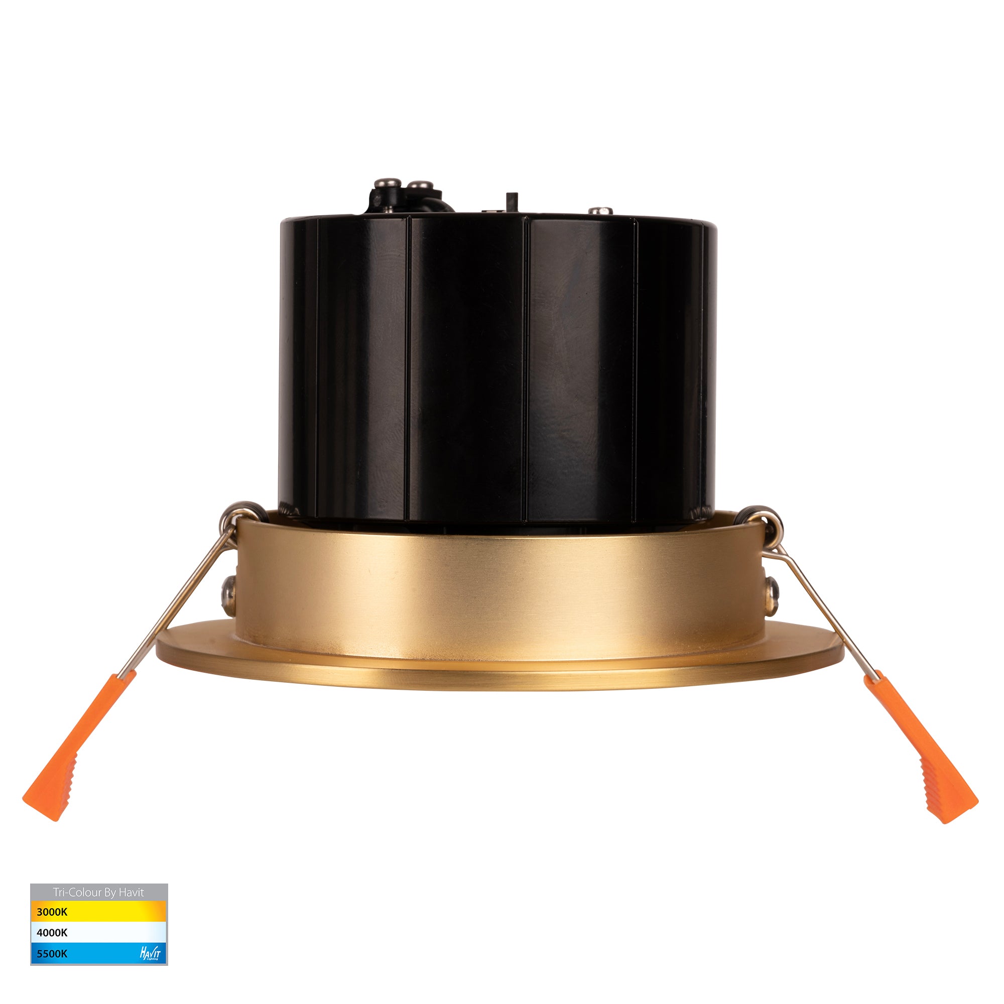 HV5512T-BR - Prime Brass Coloured Tilt LED Downlight