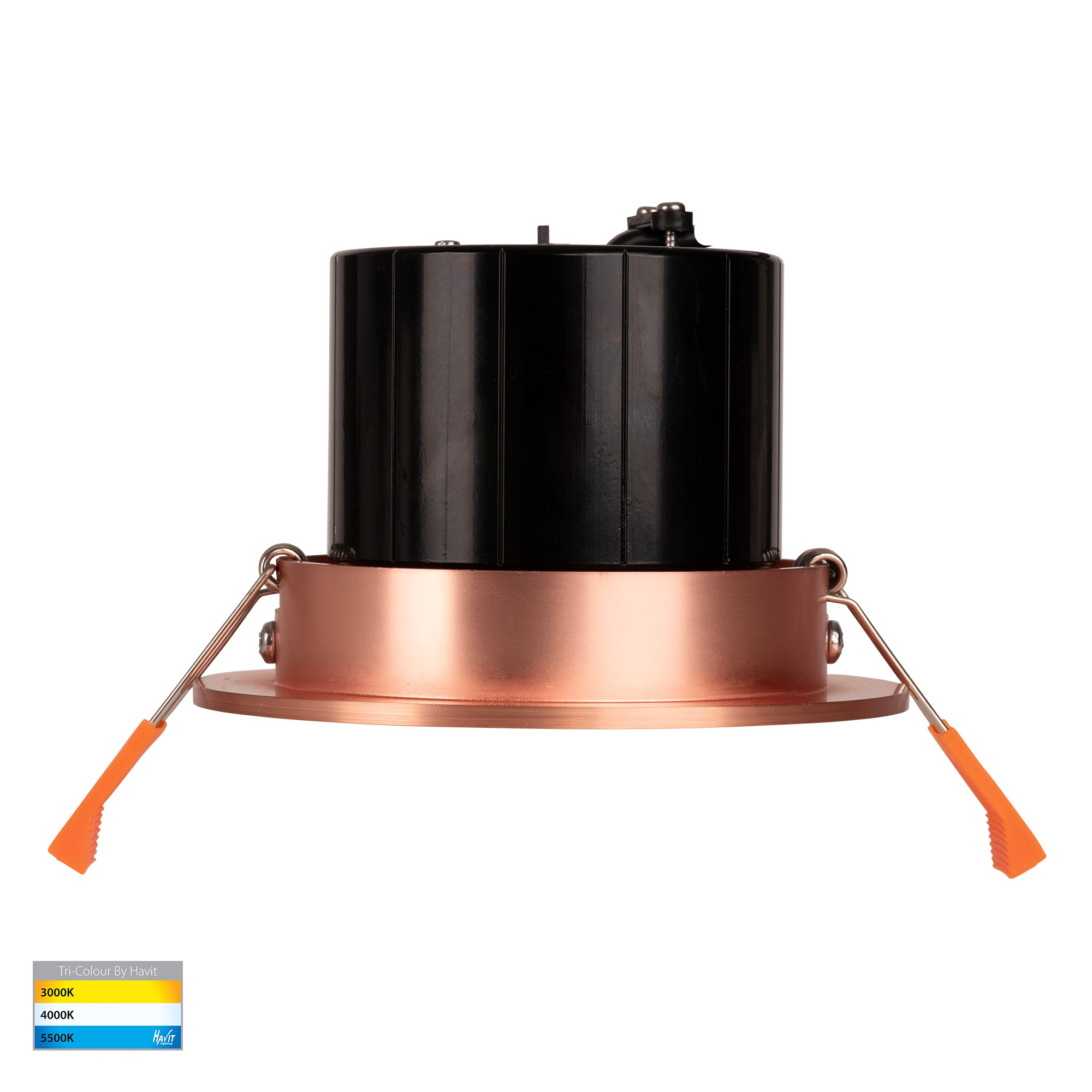 HV5512T-CP - Prime Copper Coloured Tilt LED Downlight