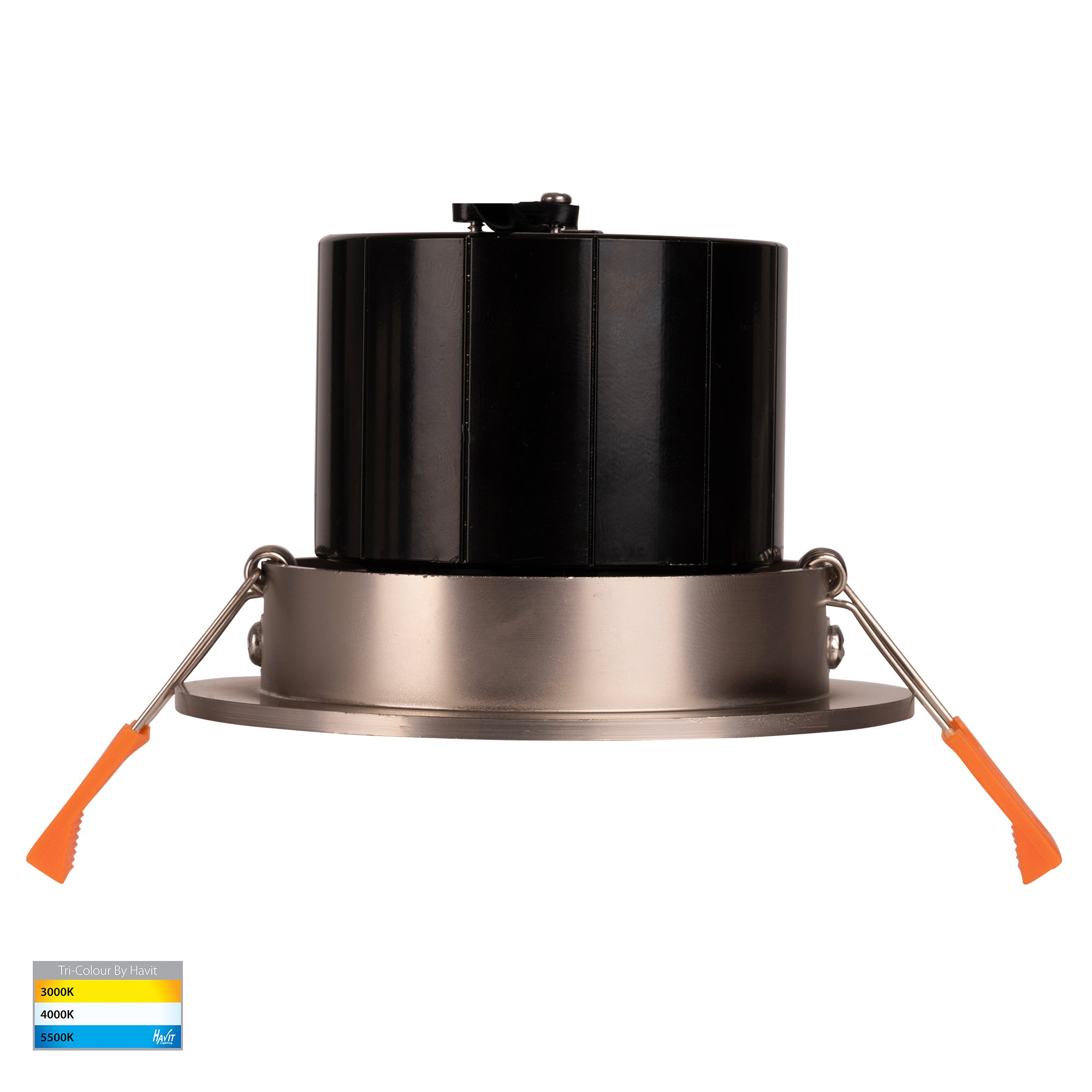 HV5512T-NK - Prime Nickel Coloured Tilt LED Downlight