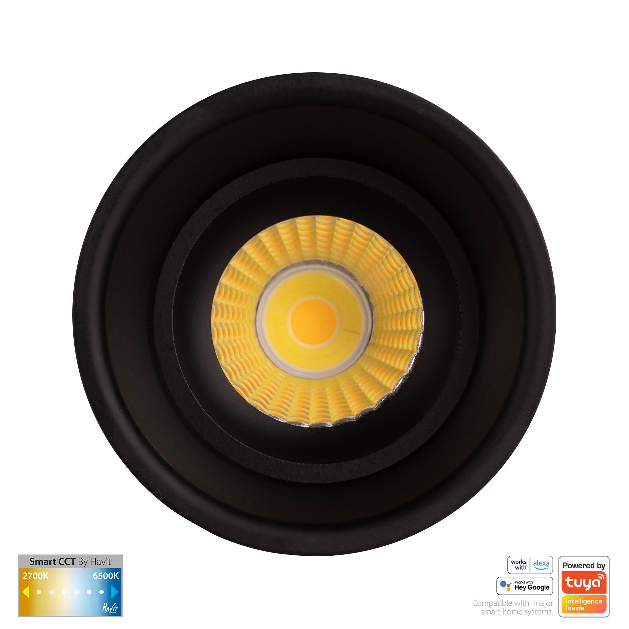 HV5513CCT-BLK - Prime Black Fixed Deep CCT WIFI LED Downlight