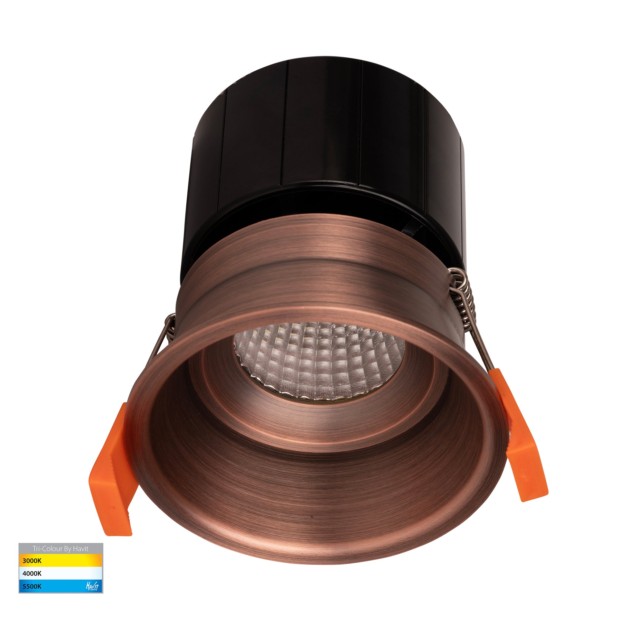HV5513T-AB - Prime Antique Brass Fixed Deep LED Downlight