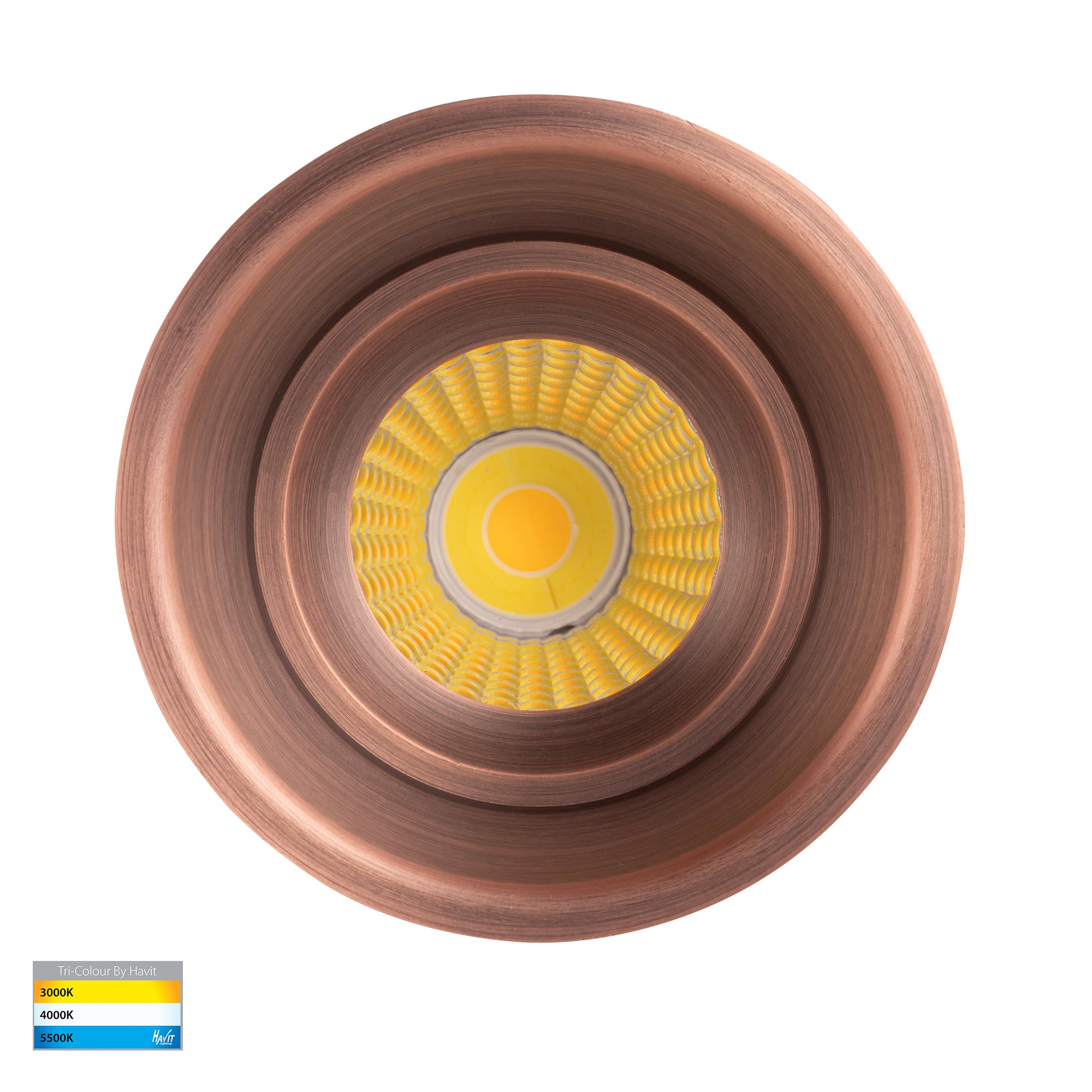 HV5513T-AB - Prime Antique Brass Fixed Deep LED Downlight