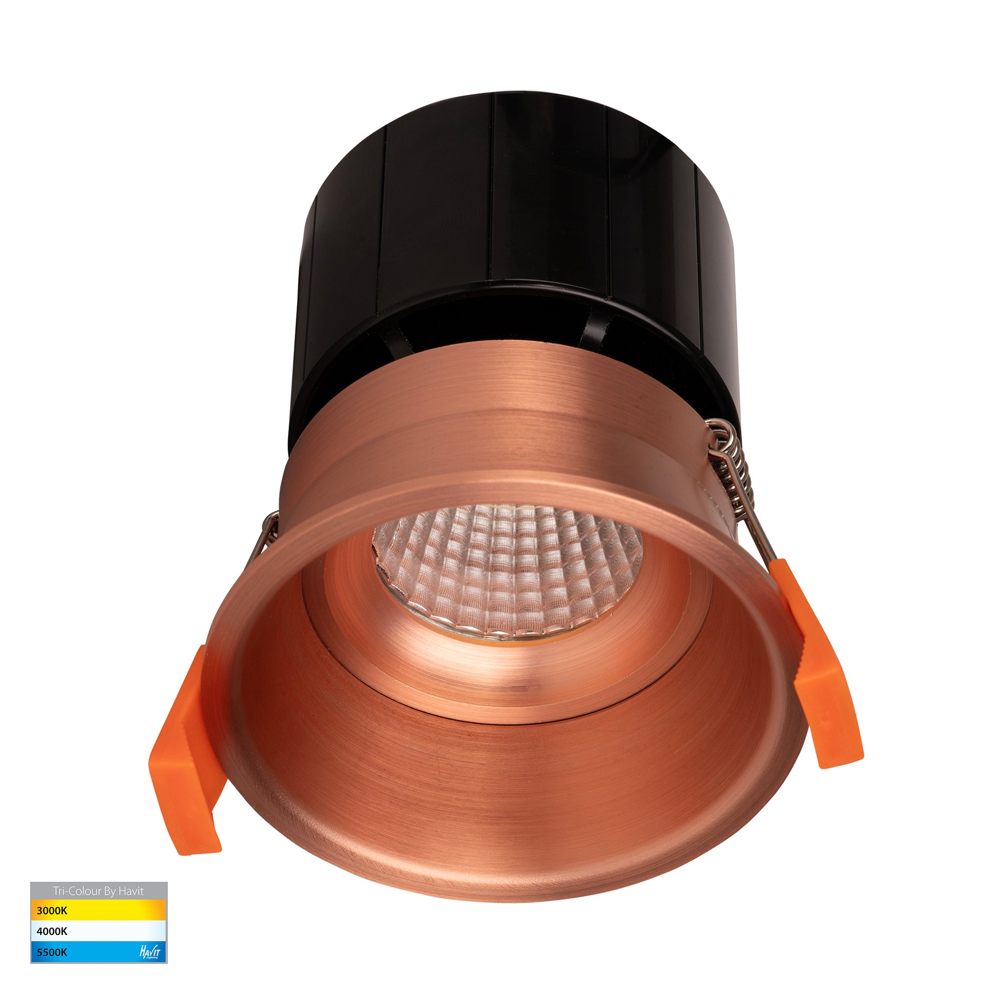 HV5513T-CP - Prime Copper Coloured Fixed Deep LED Downlight